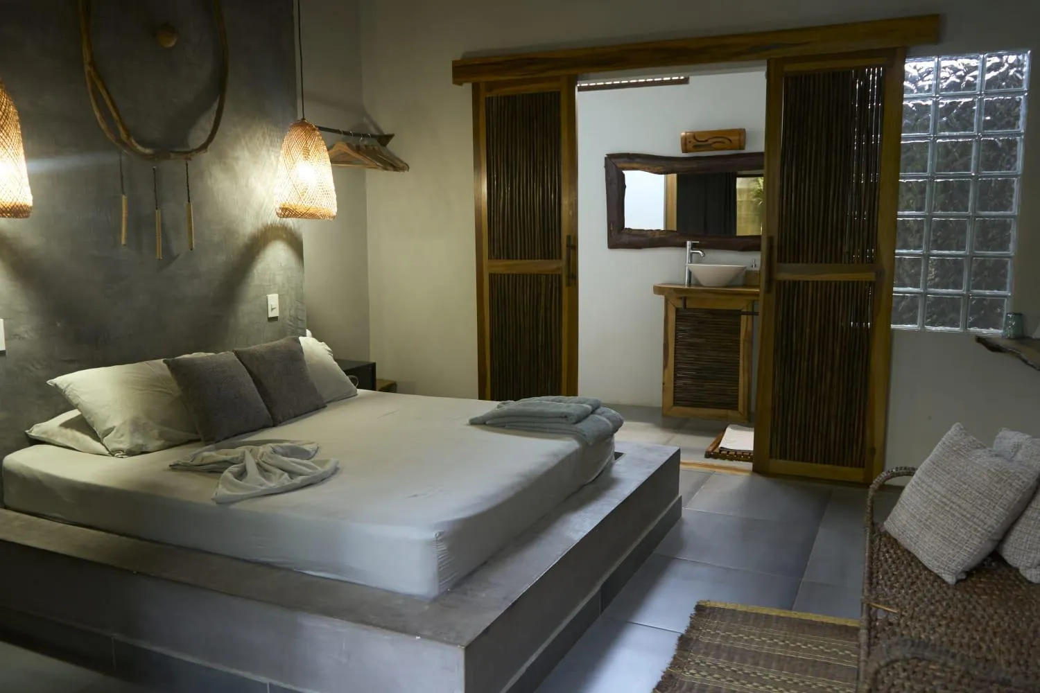 Natural landscape, Bed in Villa Eden Palomino