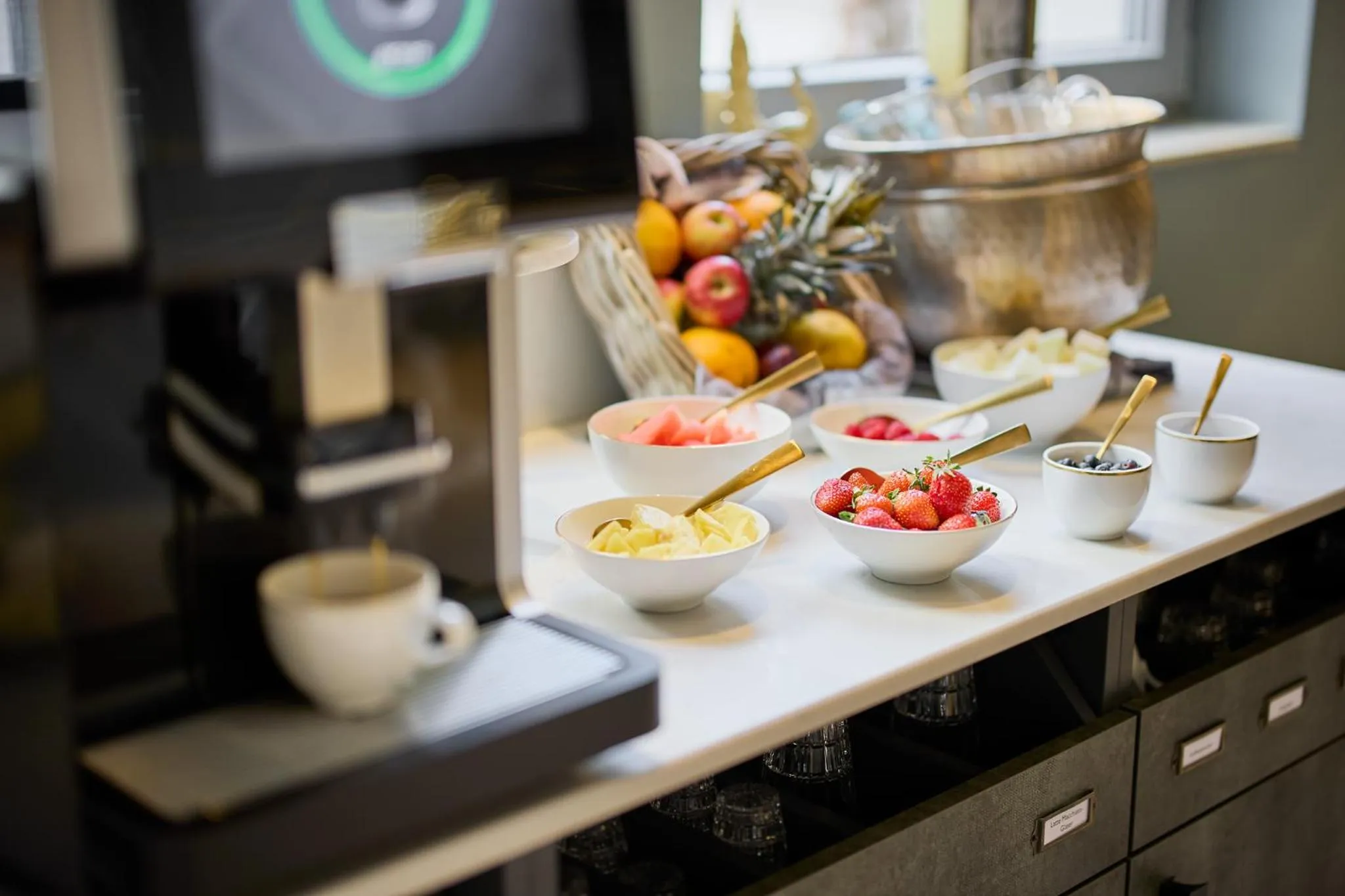 Buffet breakfast in Postboutique Hotel Wuppertal