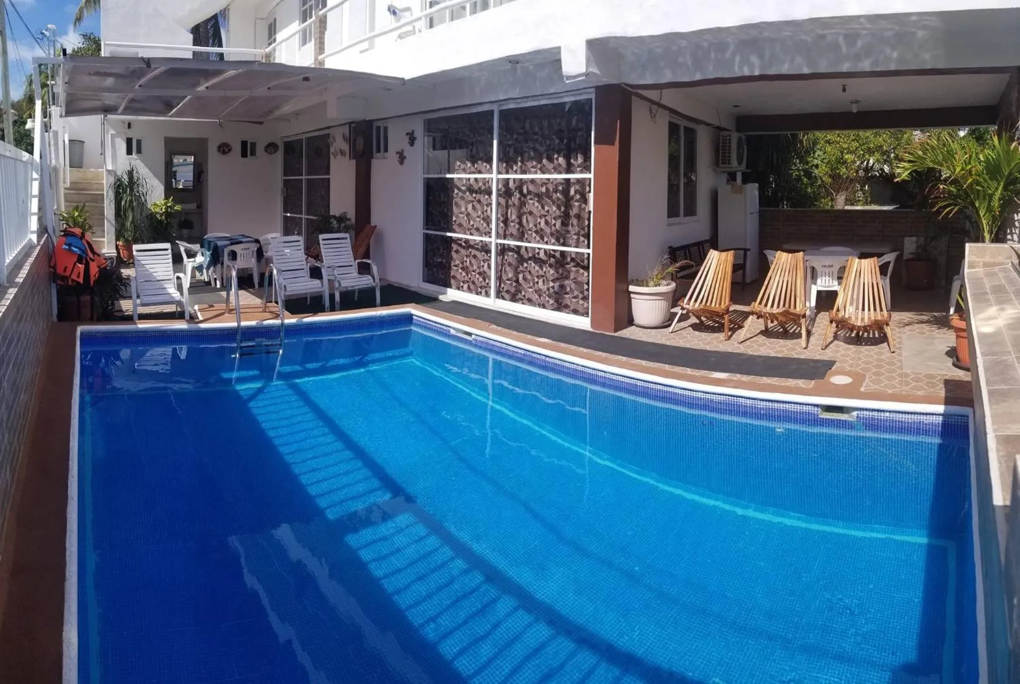 Pool view in Casa ka'an