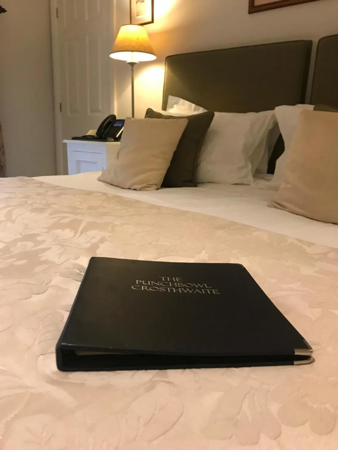 Bed in The Punch Bowl Inn