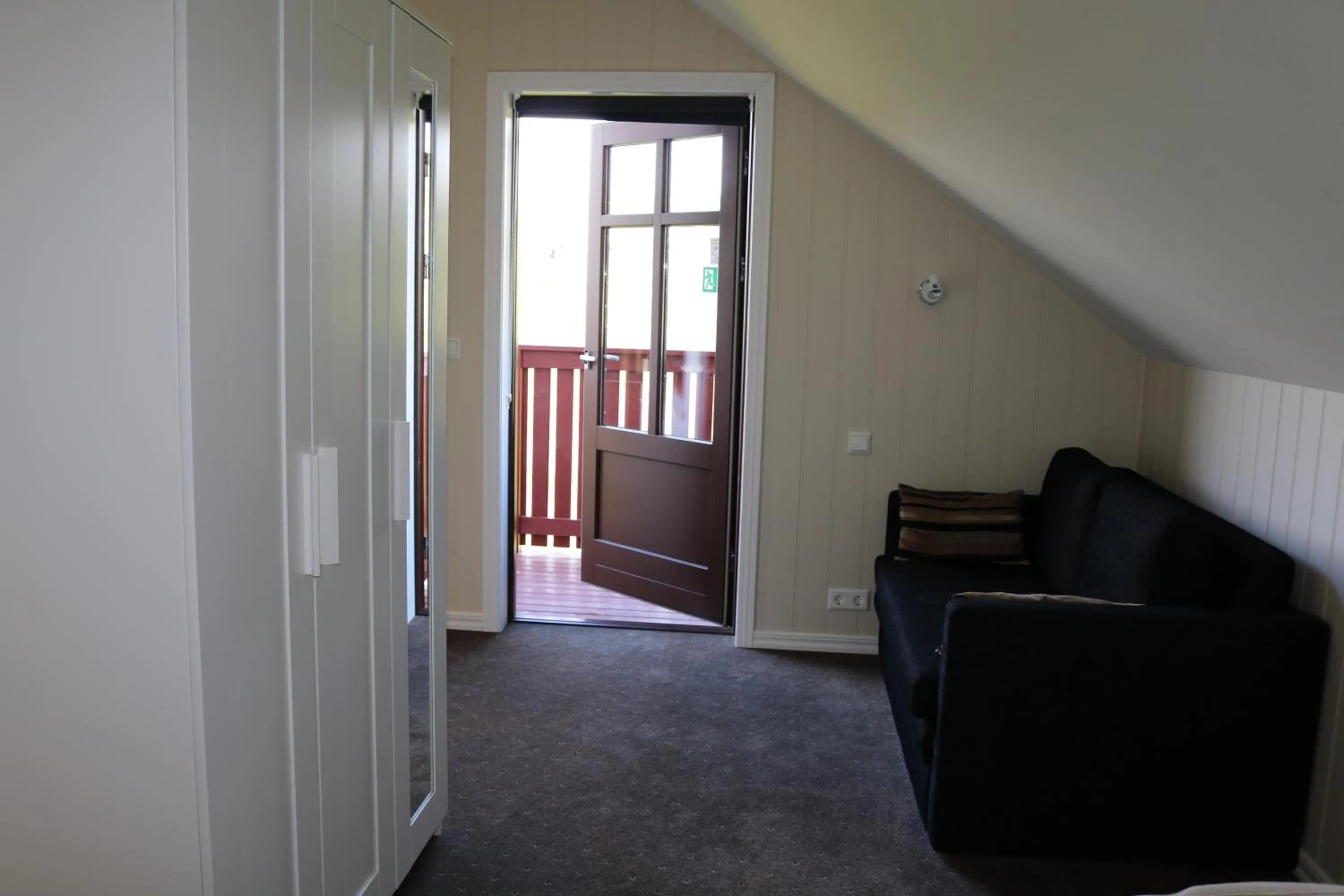 Balcony/Terrace in Sólheimahjáleiga Guesthouse