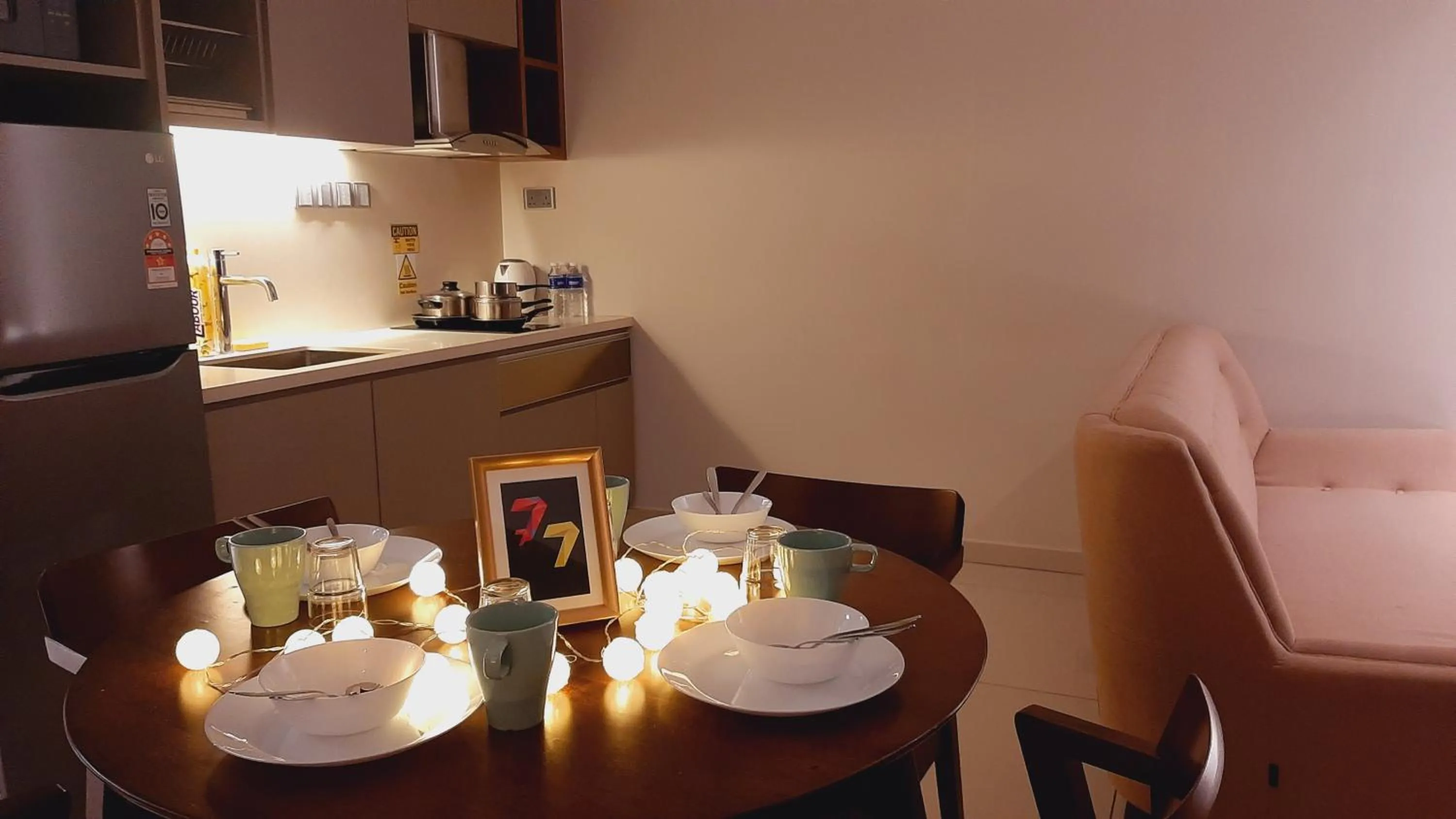 Kitchen or kitchenette in Geo38 Prime Suites Genting Highlands