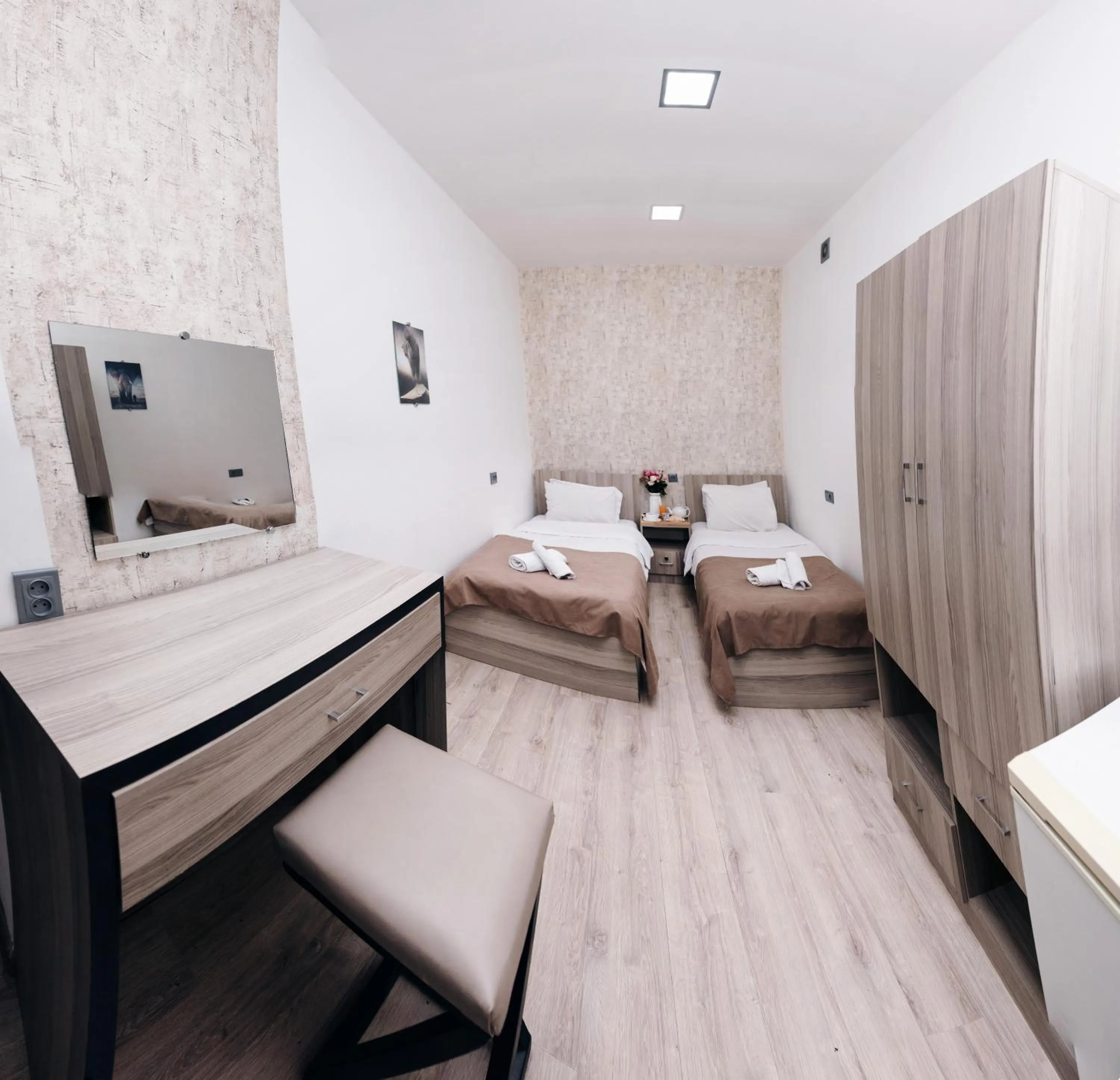 Bed in Nuryan Hotel Yerevan