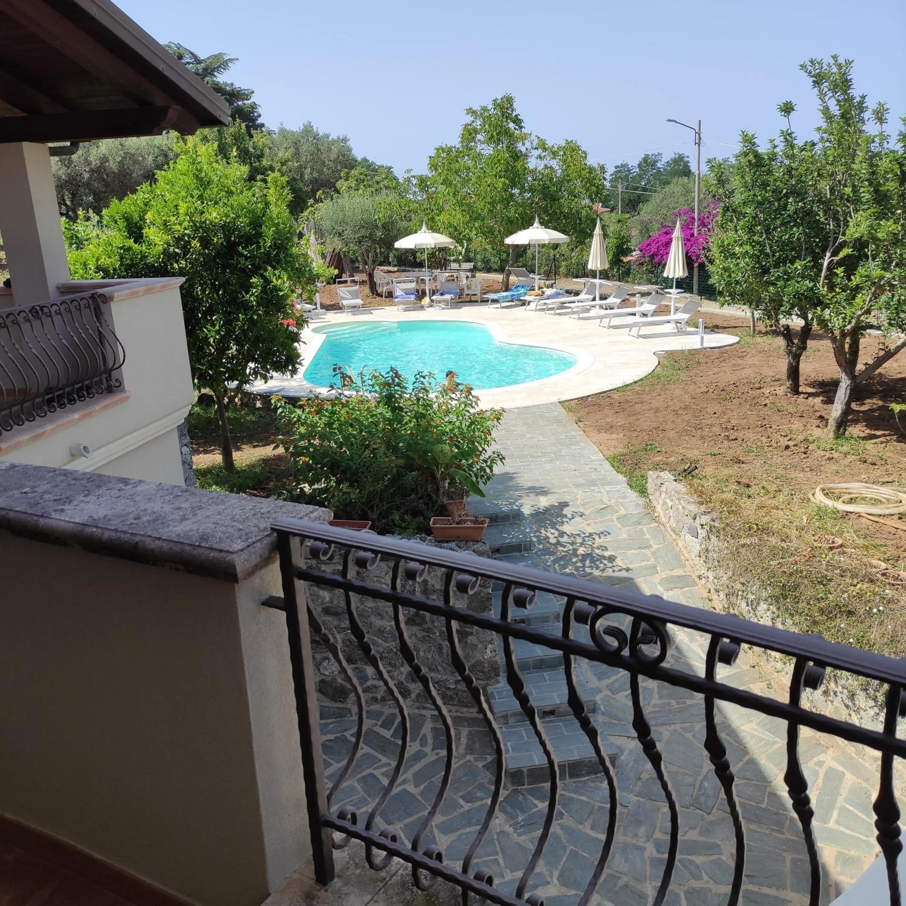 Garden view in B & B Korello