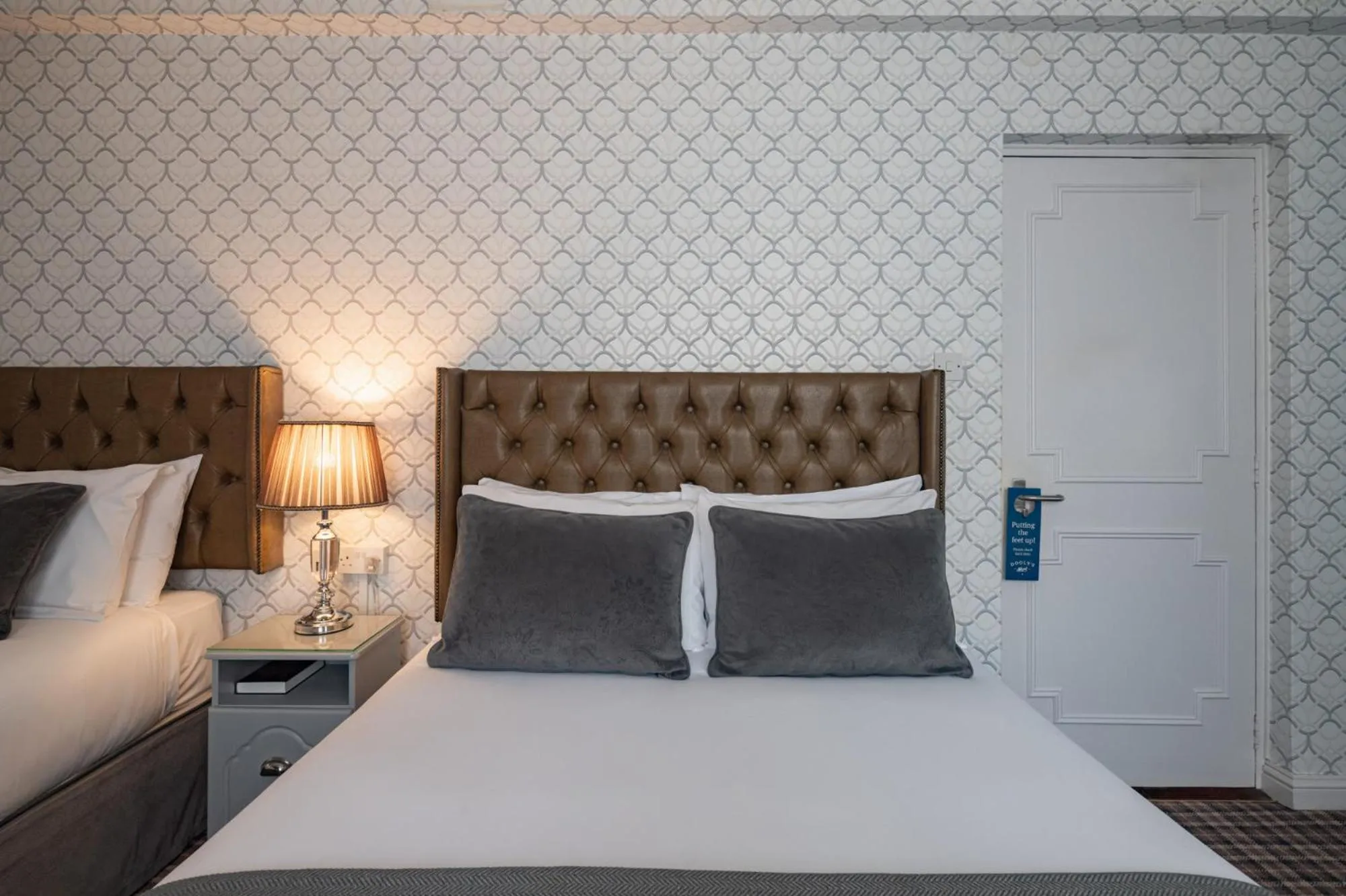 Bed in Dooly's Hotel