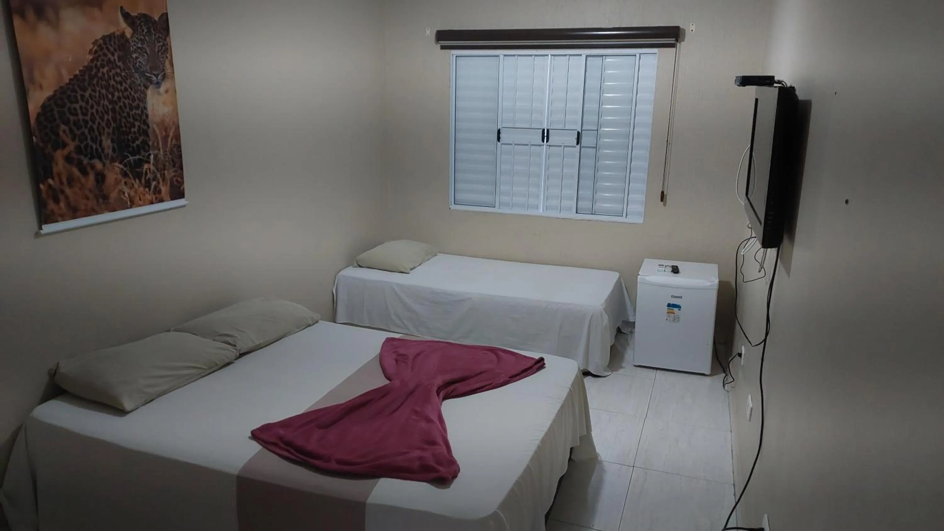 Bed in Pousada Zambeze