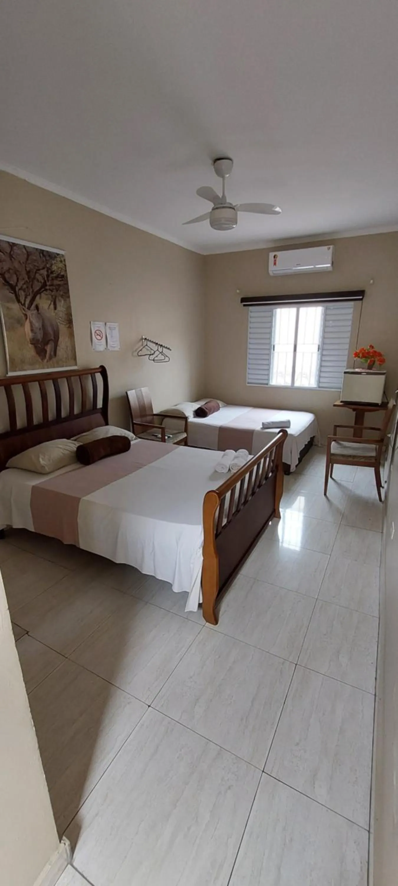 Bed in Pousada Zambeze