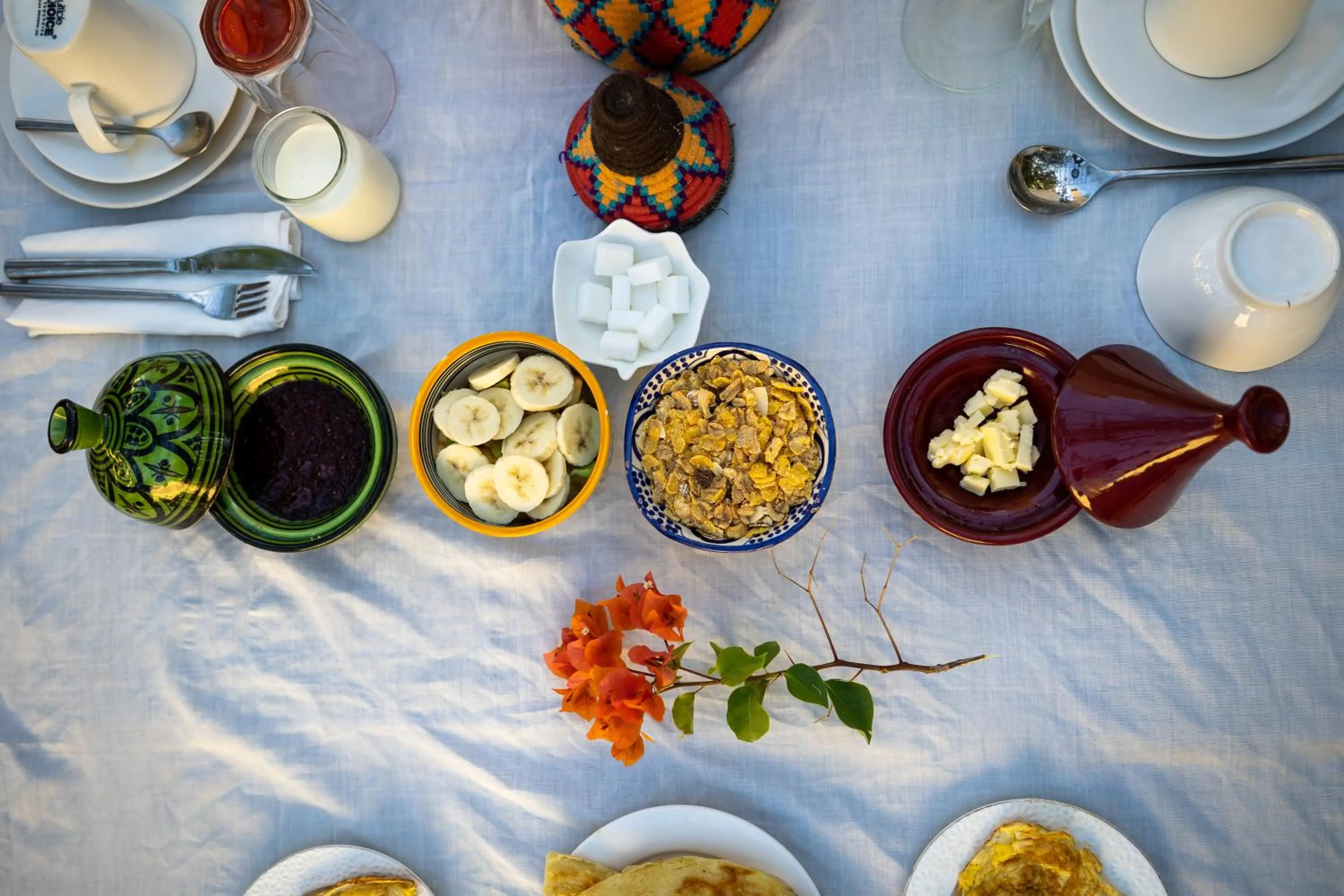 Food and drinks in Riad Tizwa Fes