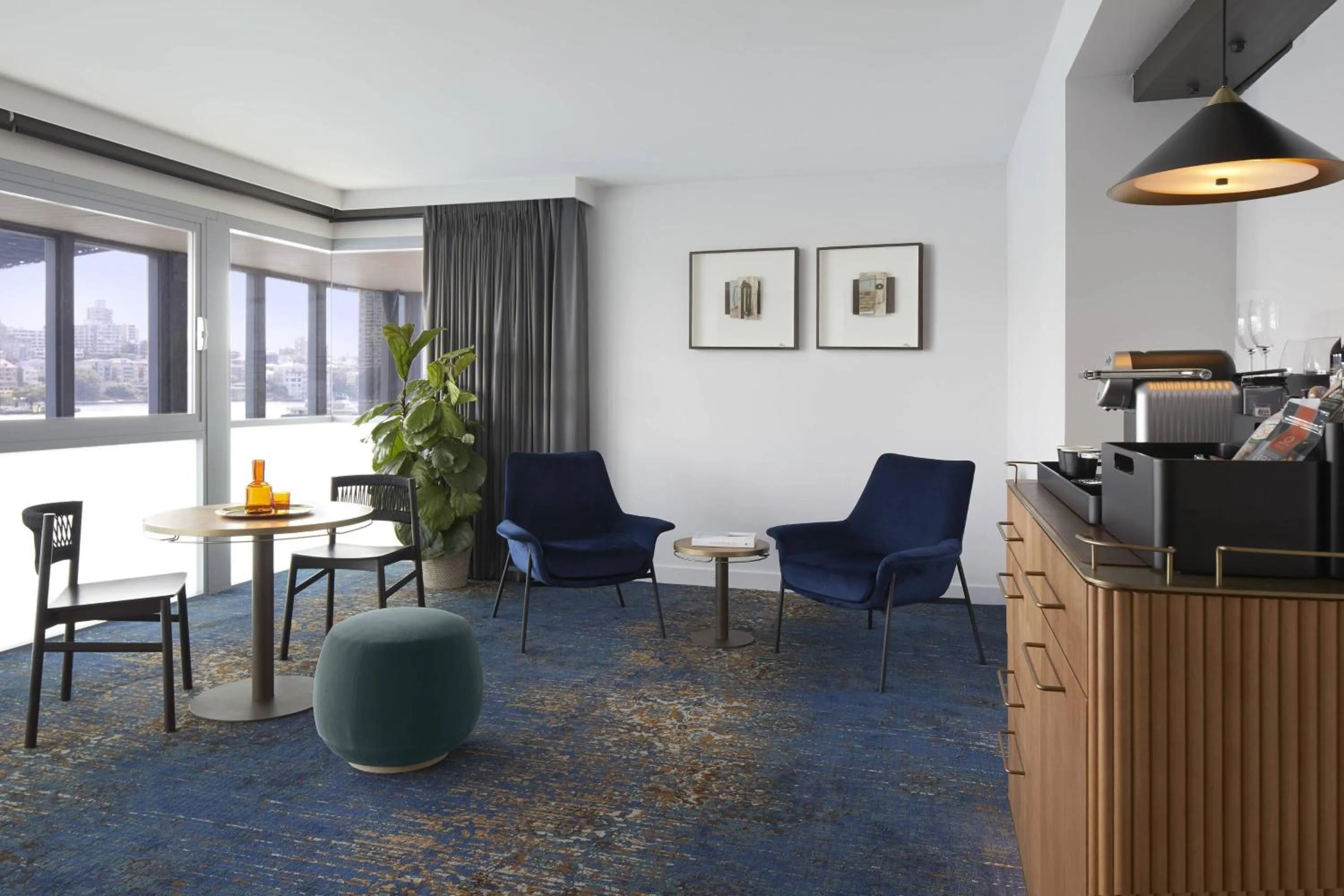 Living room in Pier One Sydney Harbour, Autograph Collection