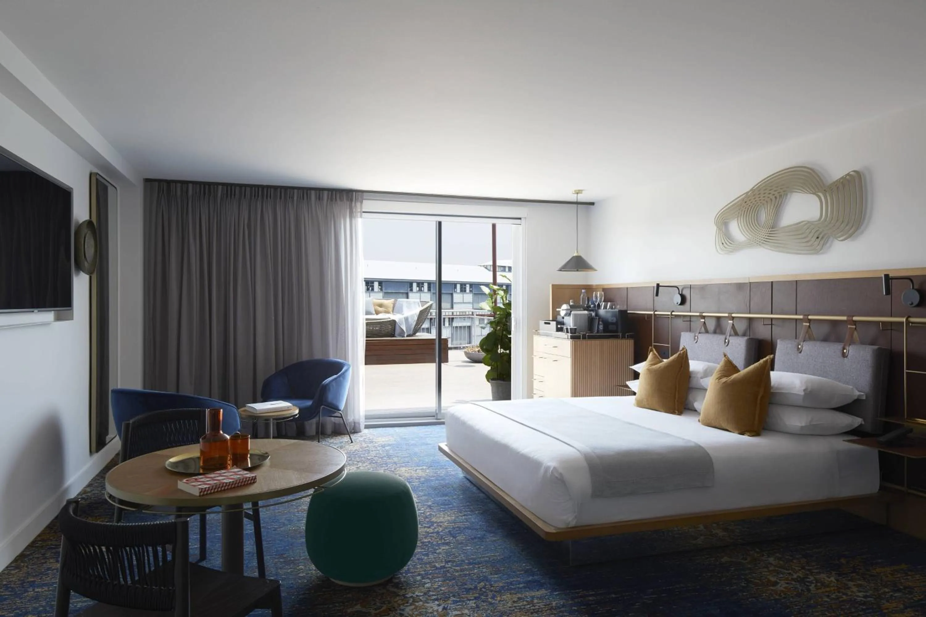 Photo of the whole room, Bed in Pier One Sydney Harbour, Autograph Collection