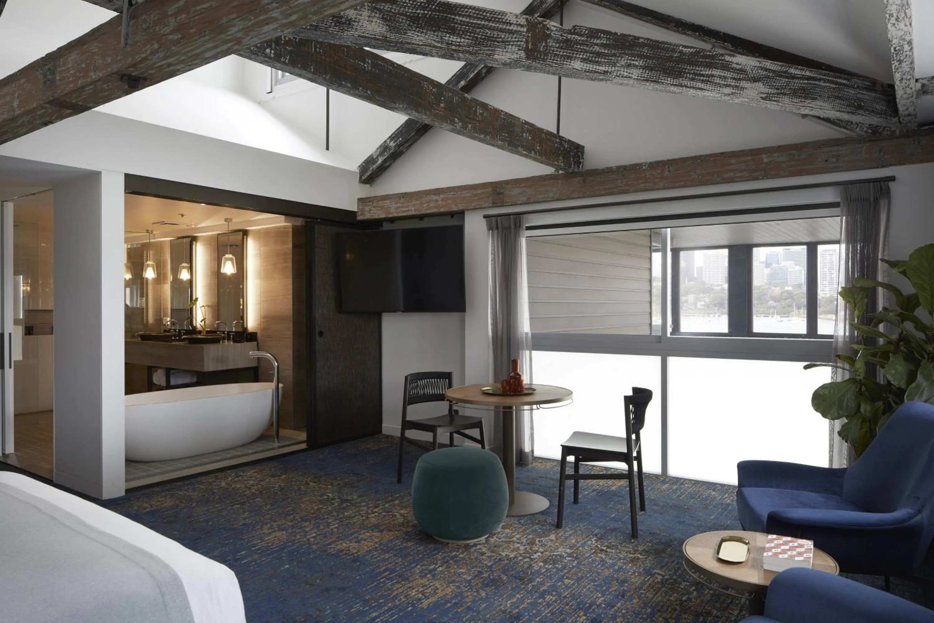 Photo of the whole room, Bed in Pier One Sydney Harbour, Autograph Collection