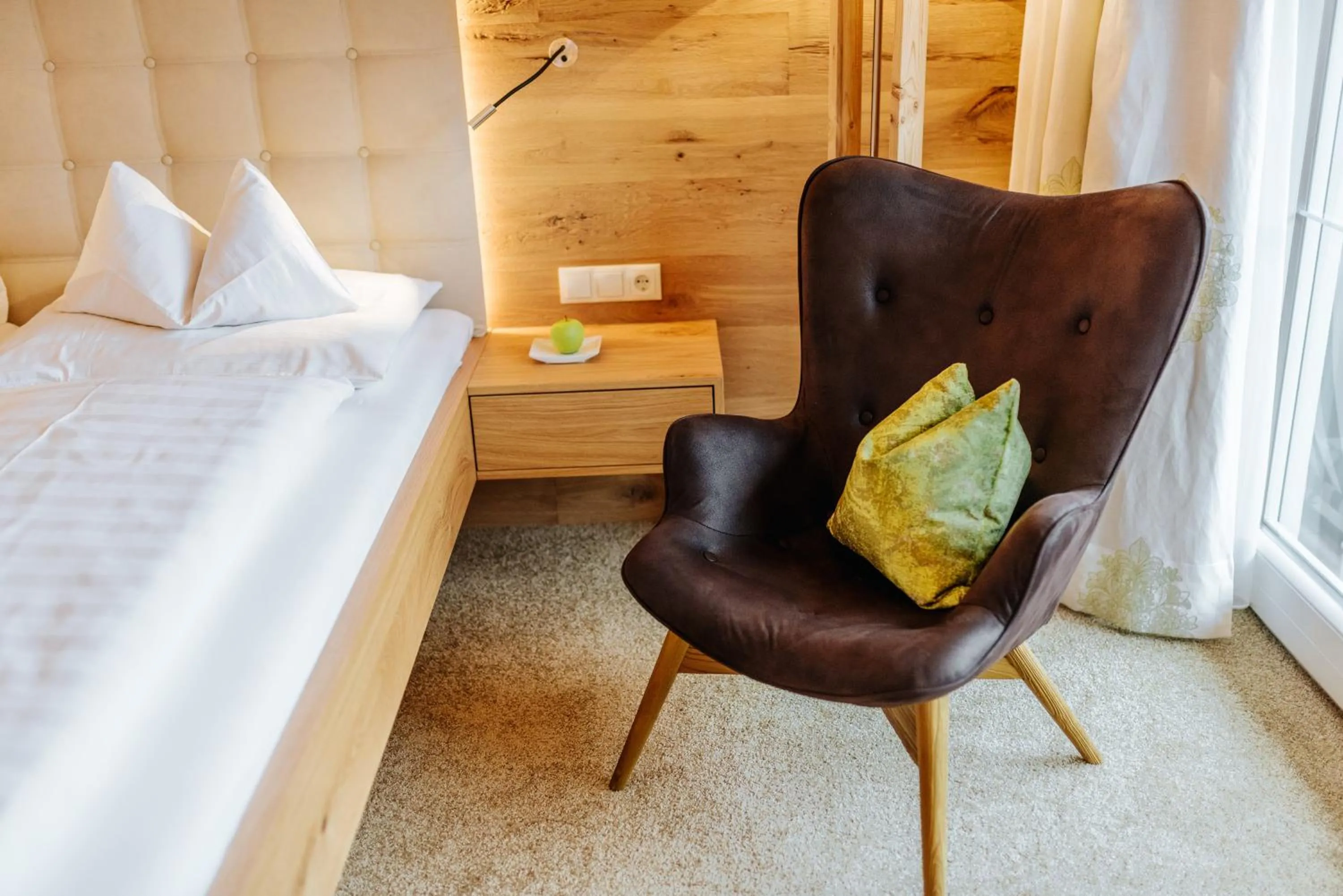 Decorative detail, Bed in Hotel Ennstalerhof