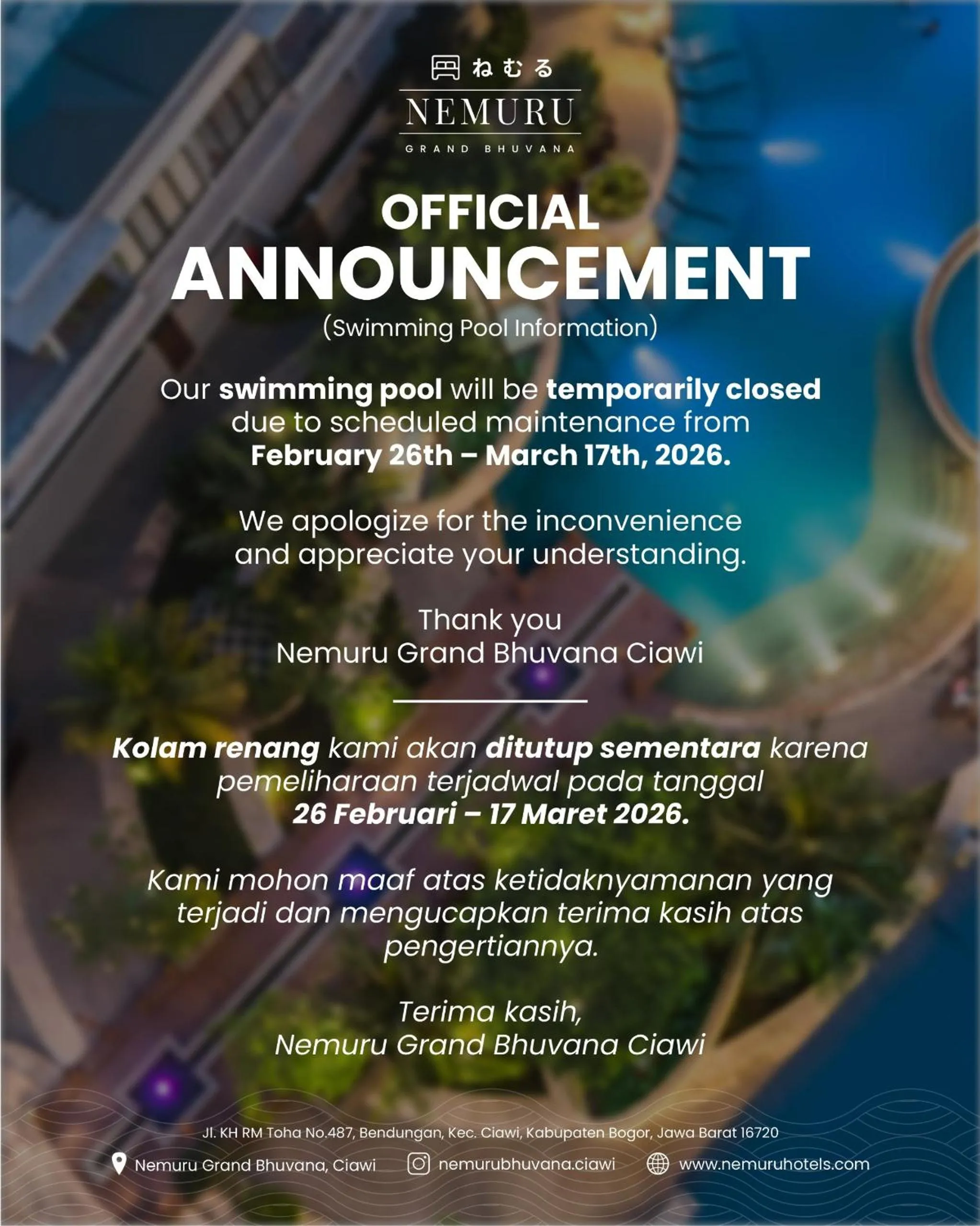 Deluxe King Room in Nemuru Grand Bhuvana Ciawi