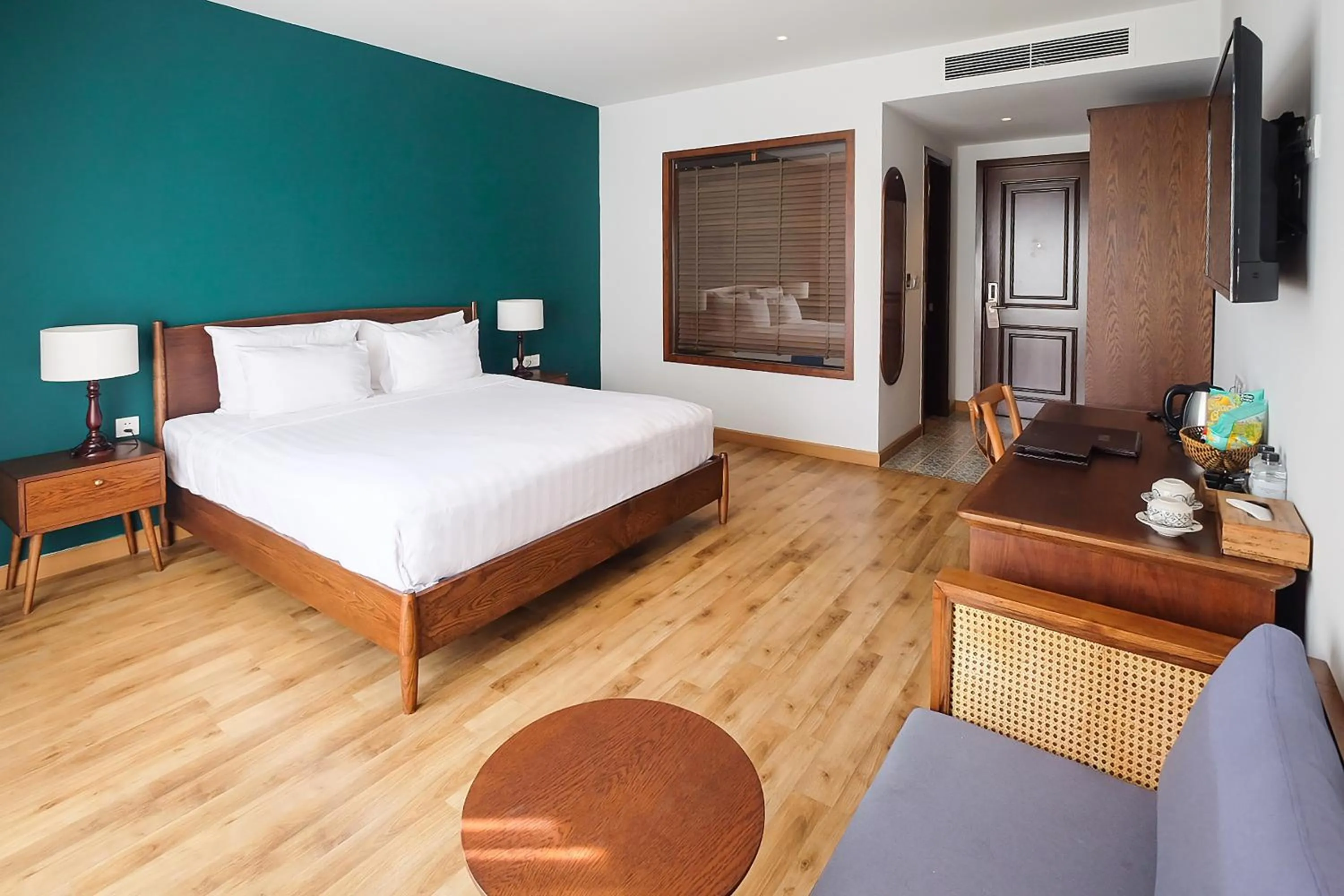 Bed in Salmalia Boutique Hotel & Spa