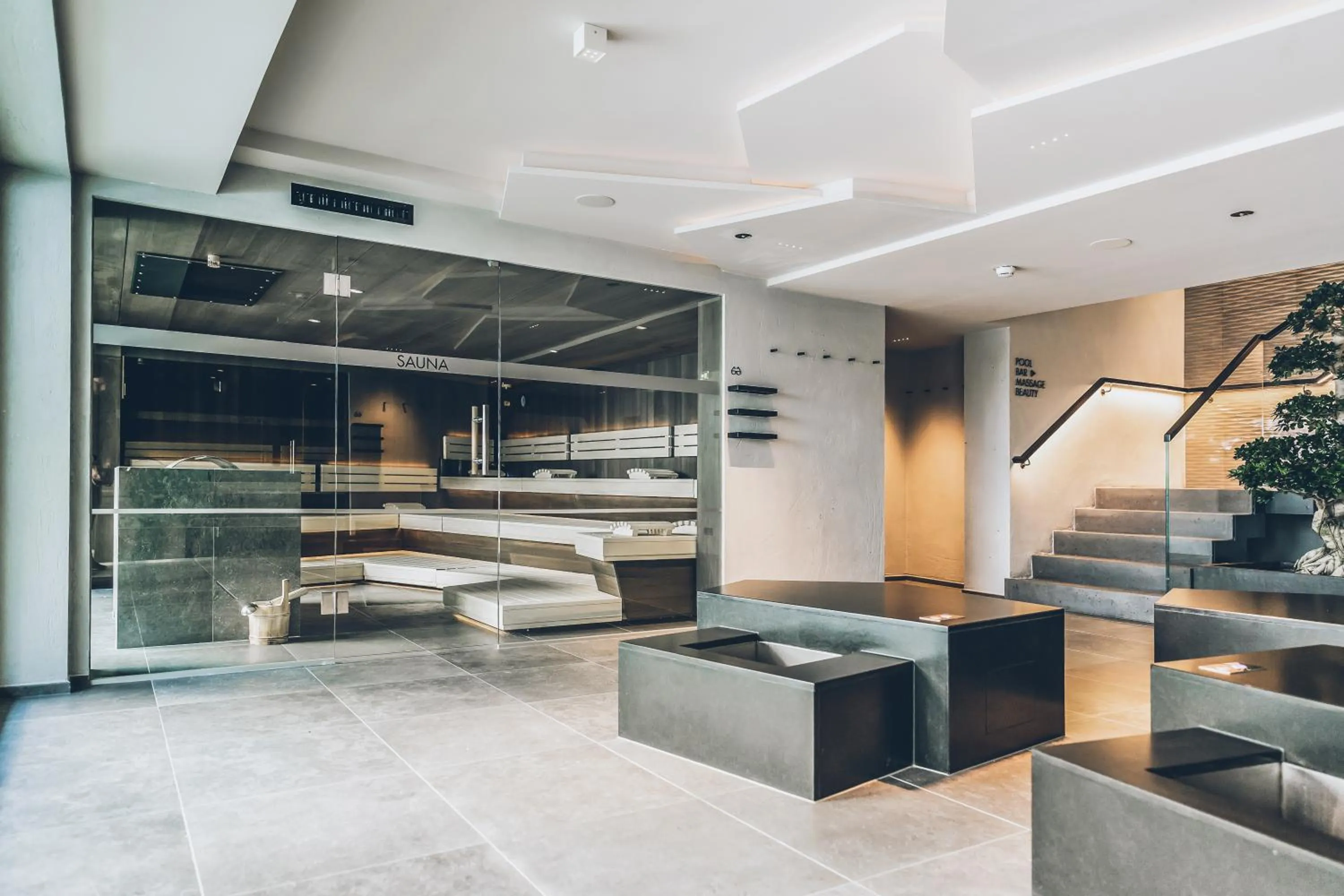 Sauna in Elizabeth Arthotel Adults Only