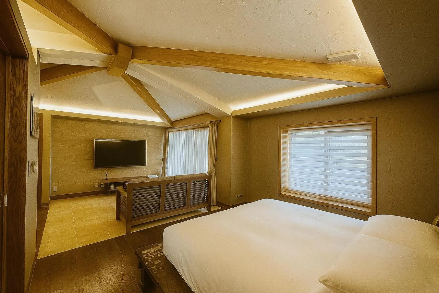 Bed in The Seaes Hotel & Resort