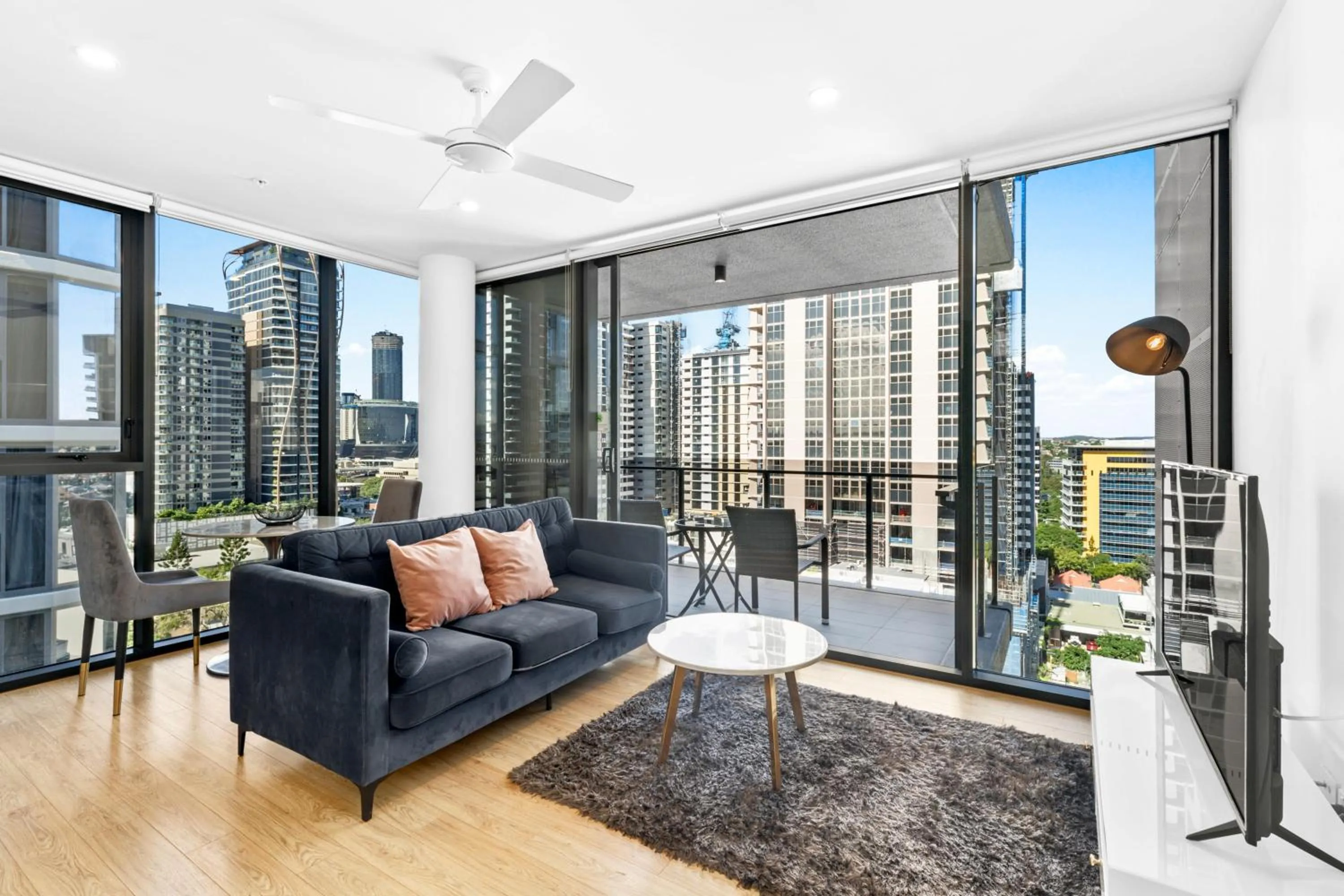 TV and multimedia in Brisbane One Apartments by CLLIX