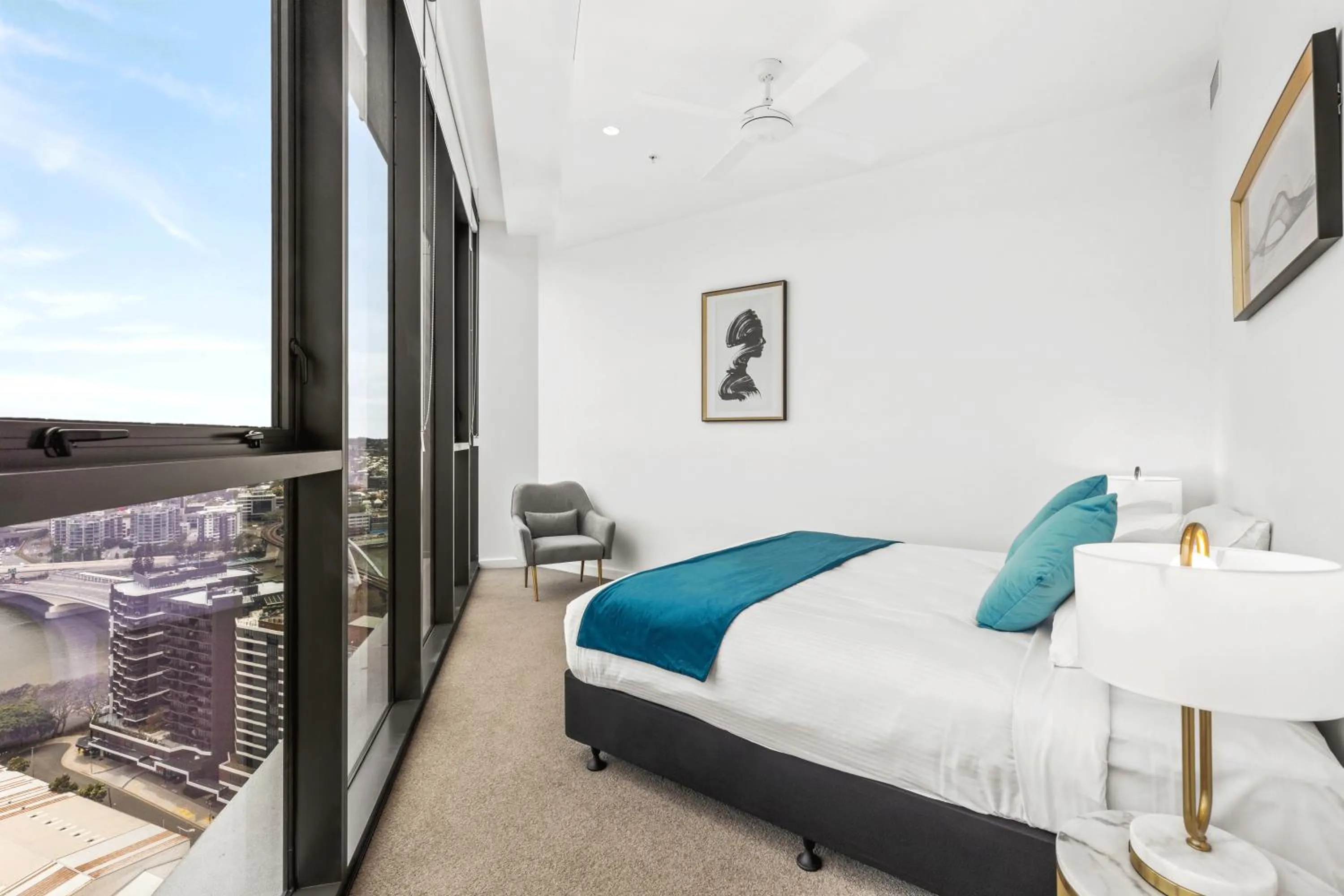 Bed in Brisbane One Apartments by CLLIX