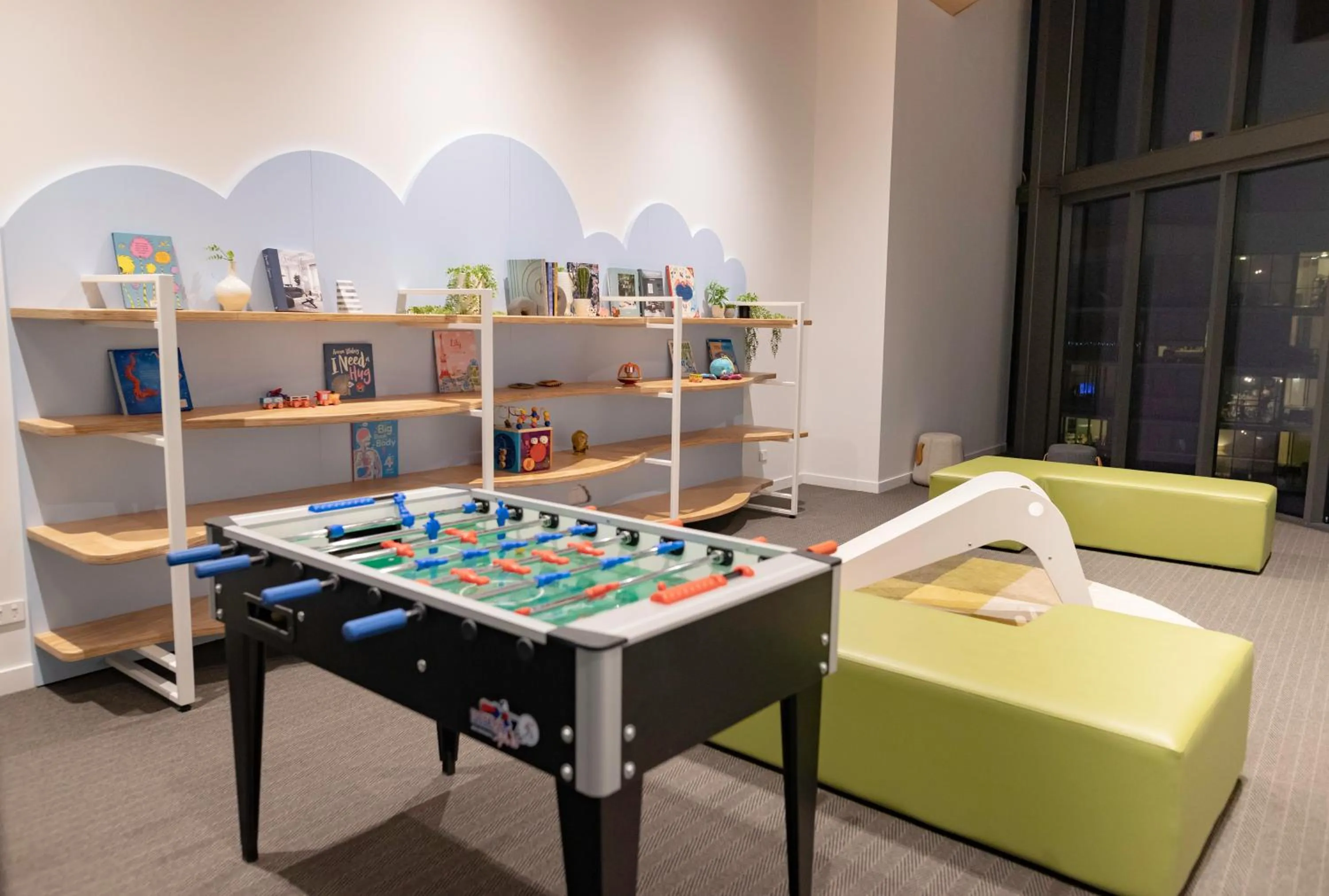 Game Room in Brisbane One Apartments by CLLIX