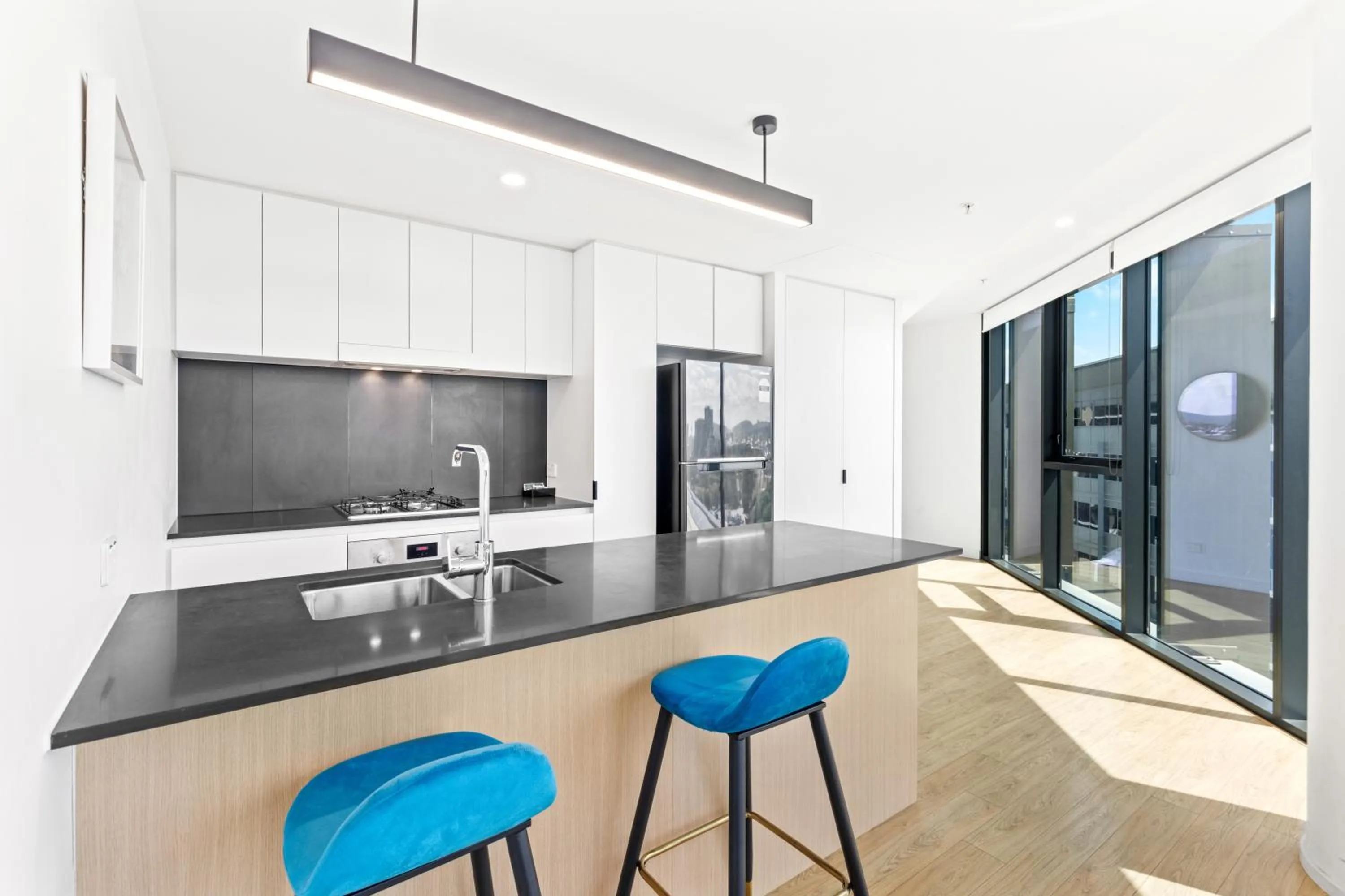 Kitchen or kitchenette in Brisbane One Apartments by CLLIX