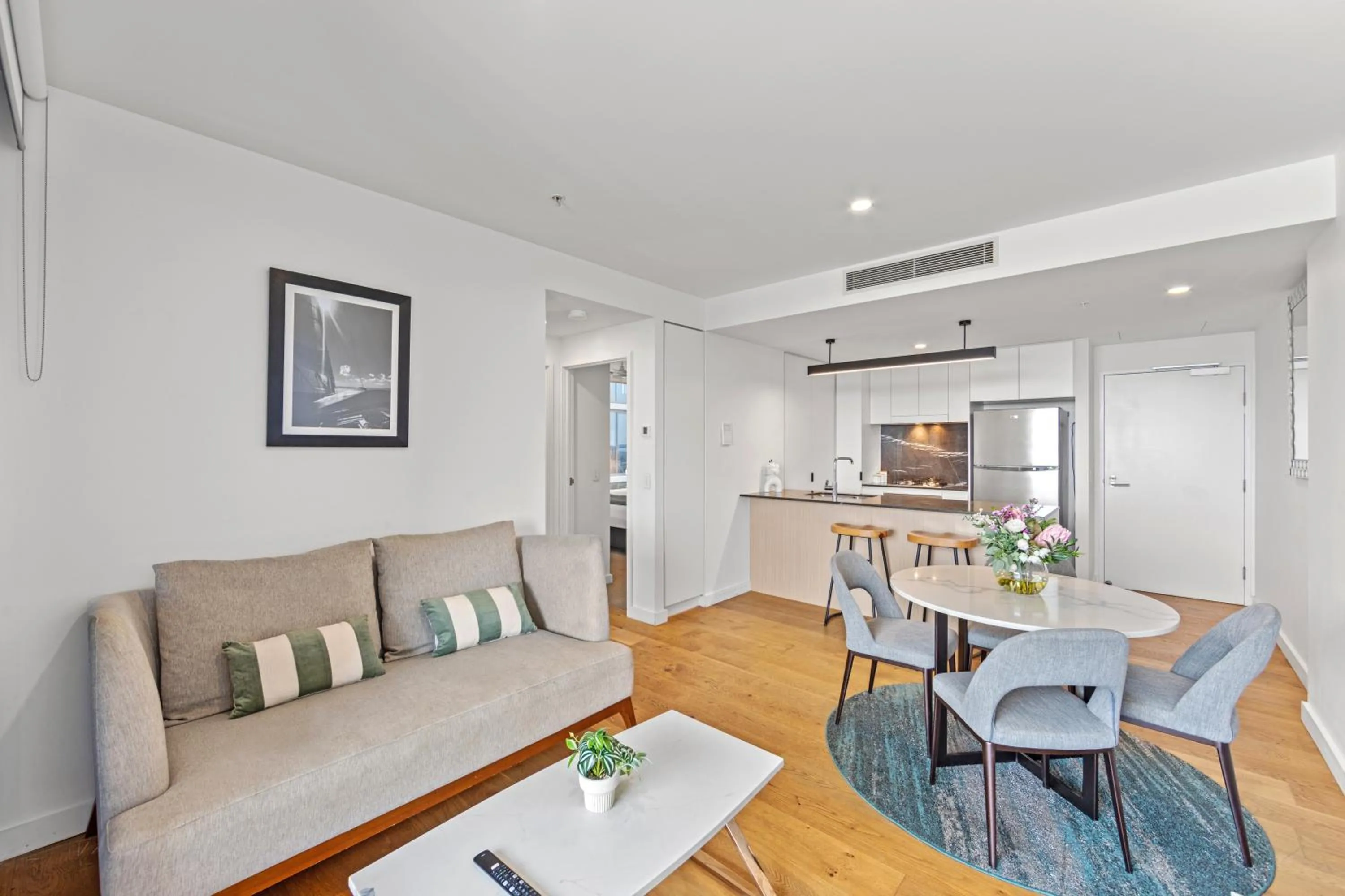 Living room in Brisbane One Apartments by CLLIX