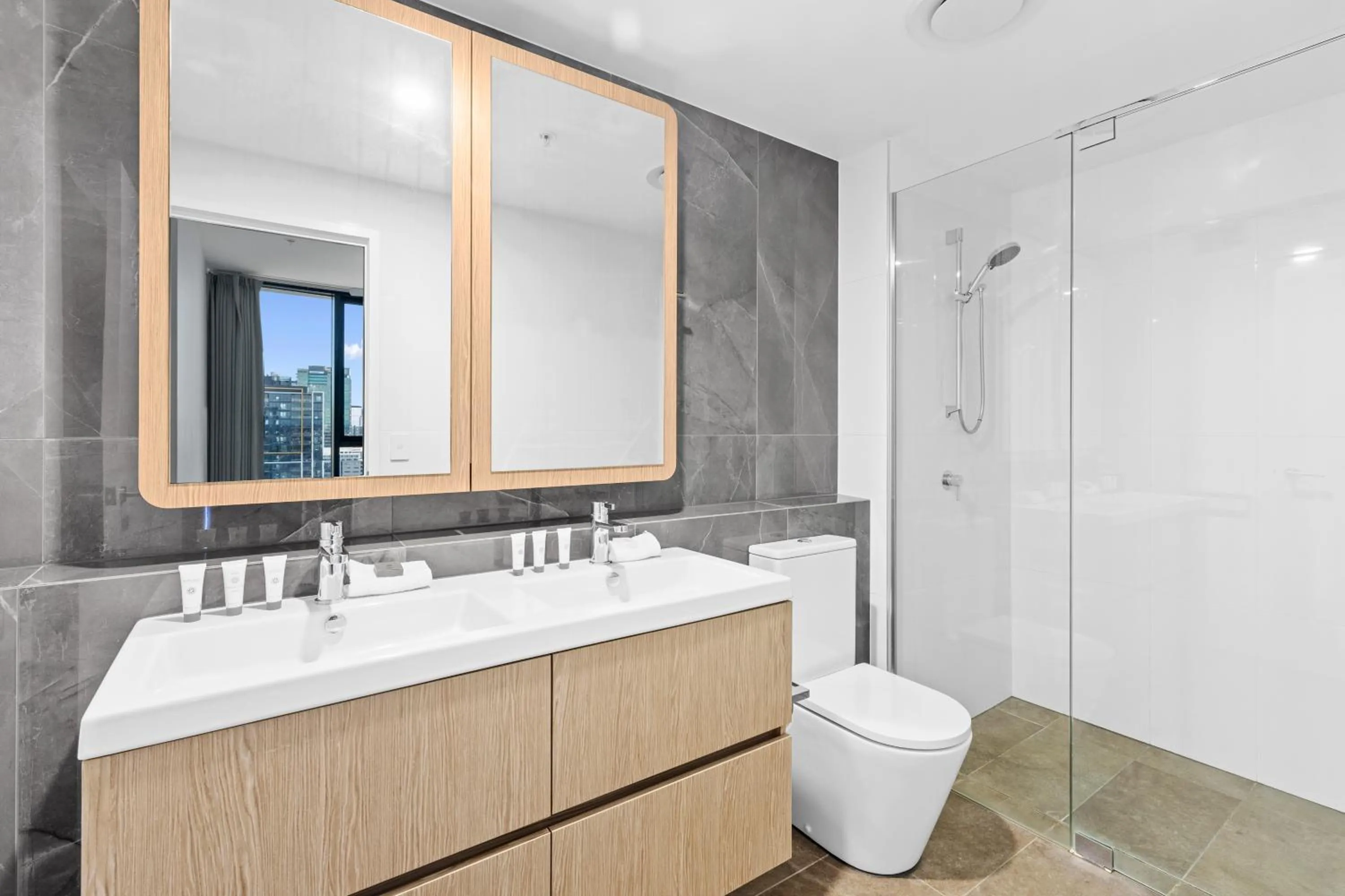 Bathroom in Brisbane One Apartments by CLLIX