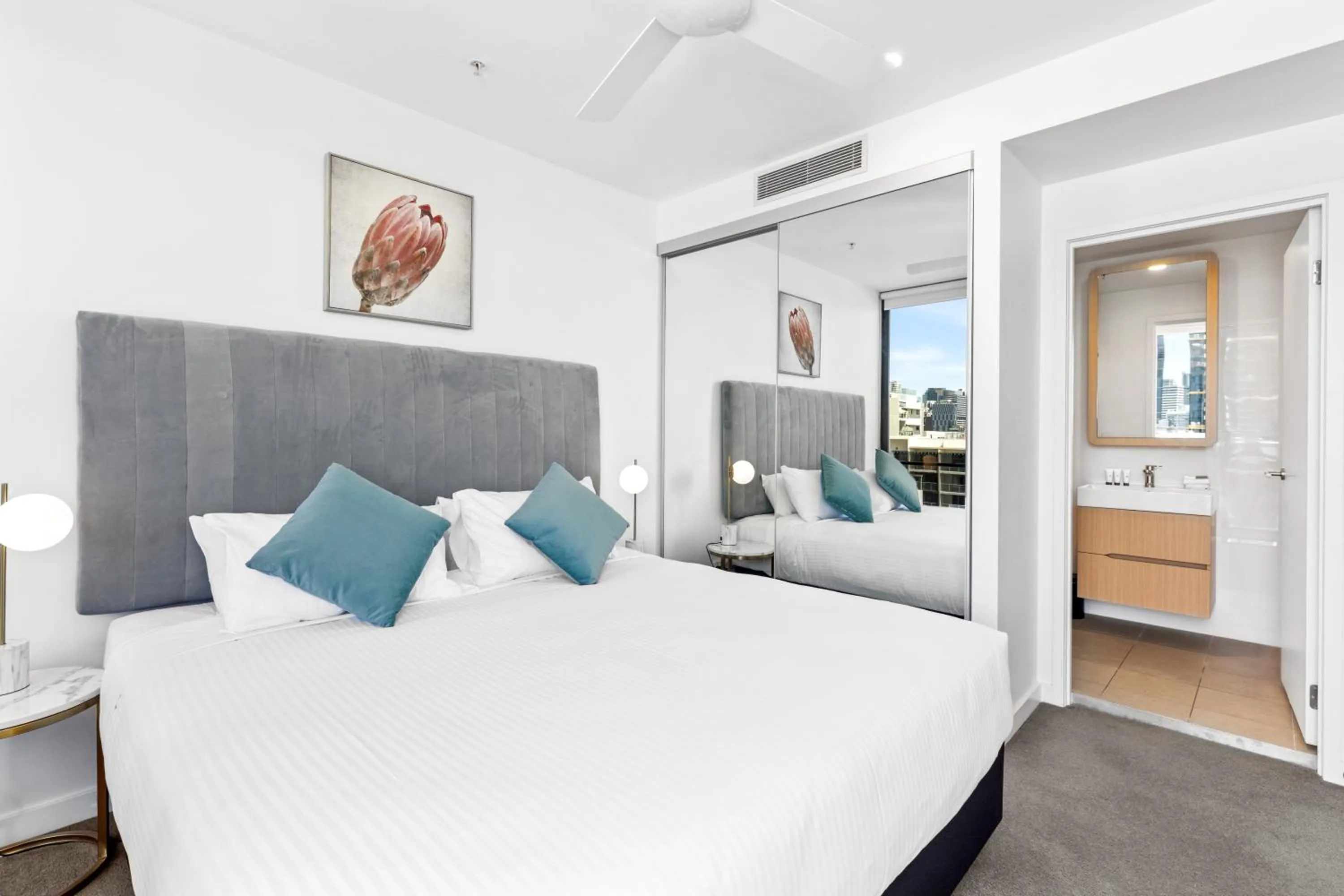 Bed in Brisbane One Apartments by CLLIX