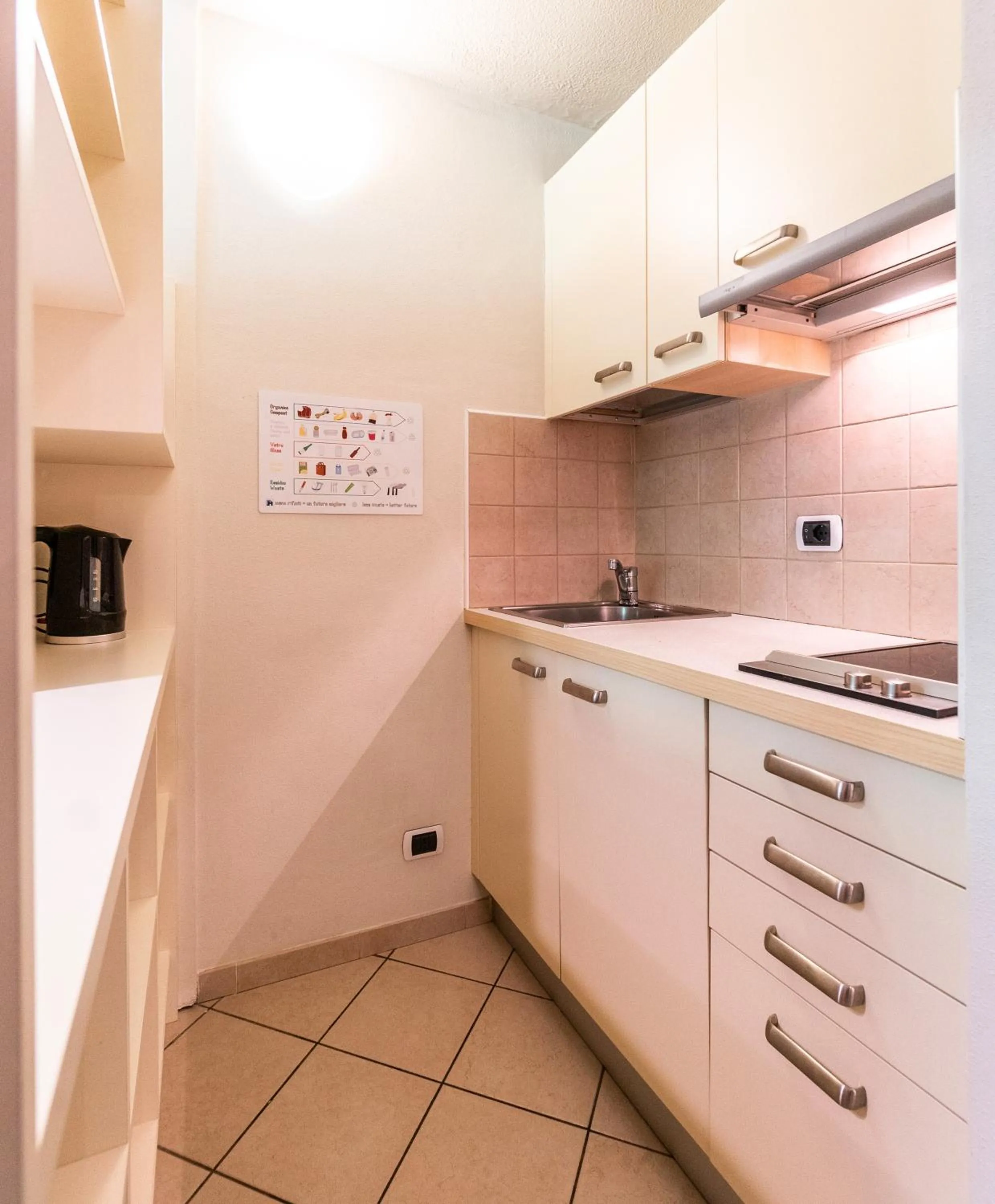 Kitchen or kitchenette in Ambiez Residencehotel