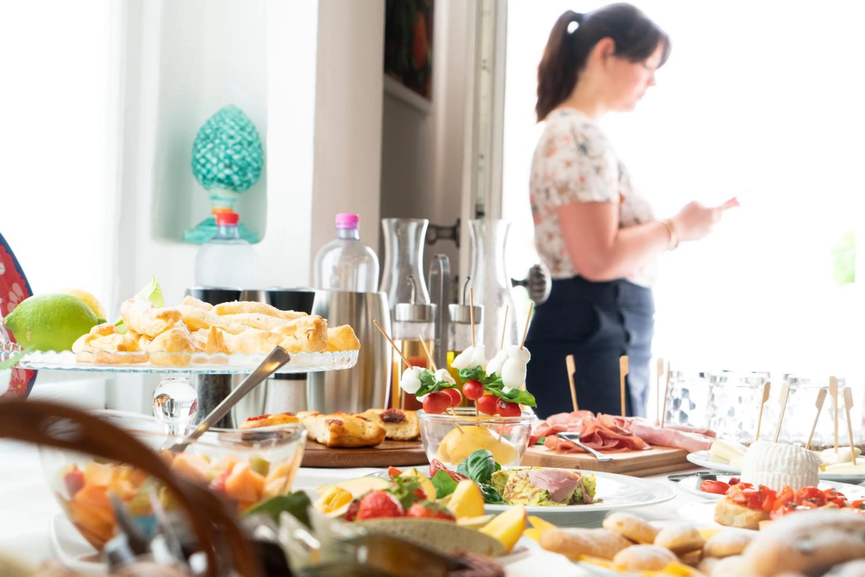 Continental breakfast in Quintessenza Luxury Domus