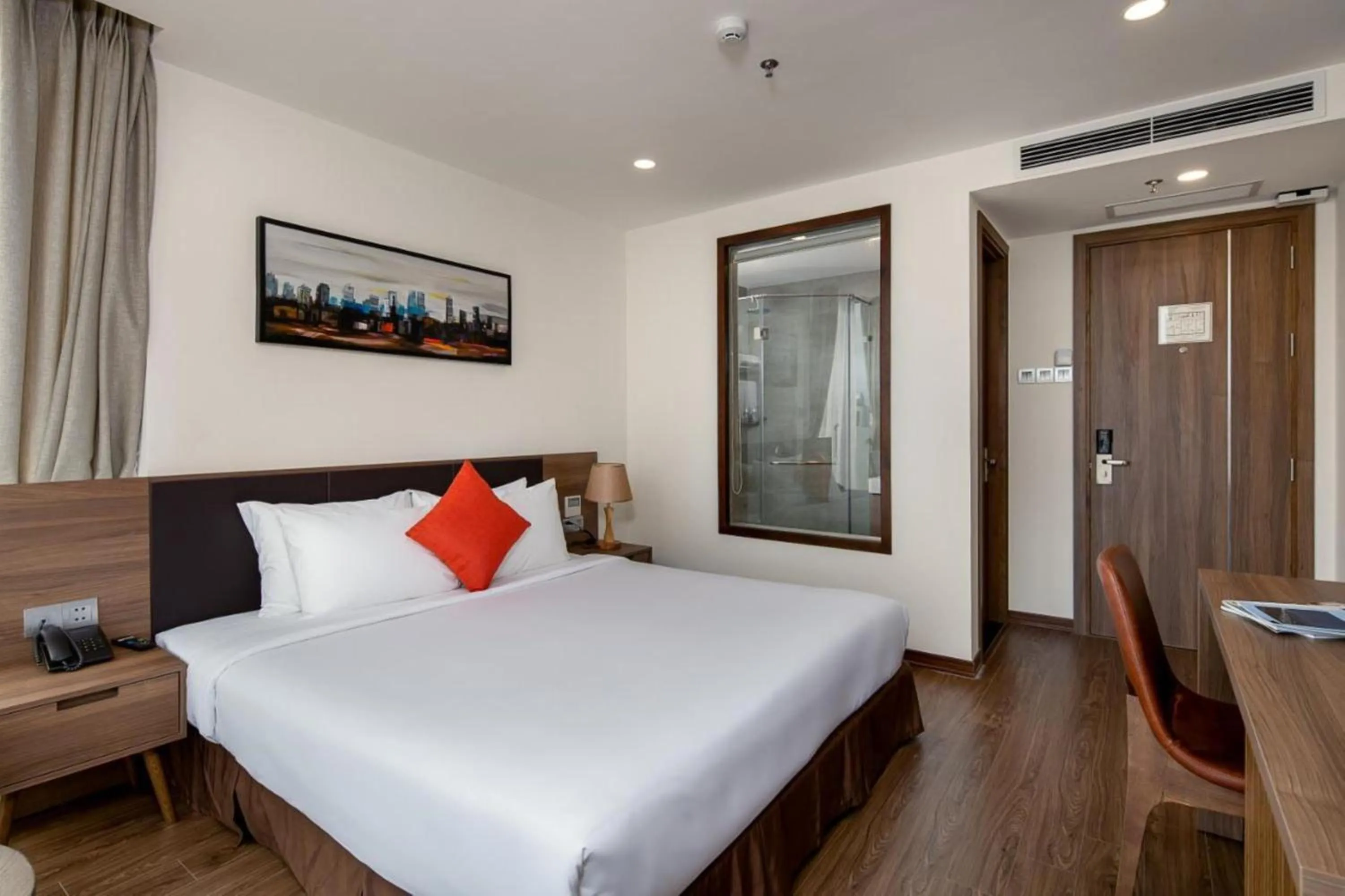 Bed in Amunra Ocean Hotel