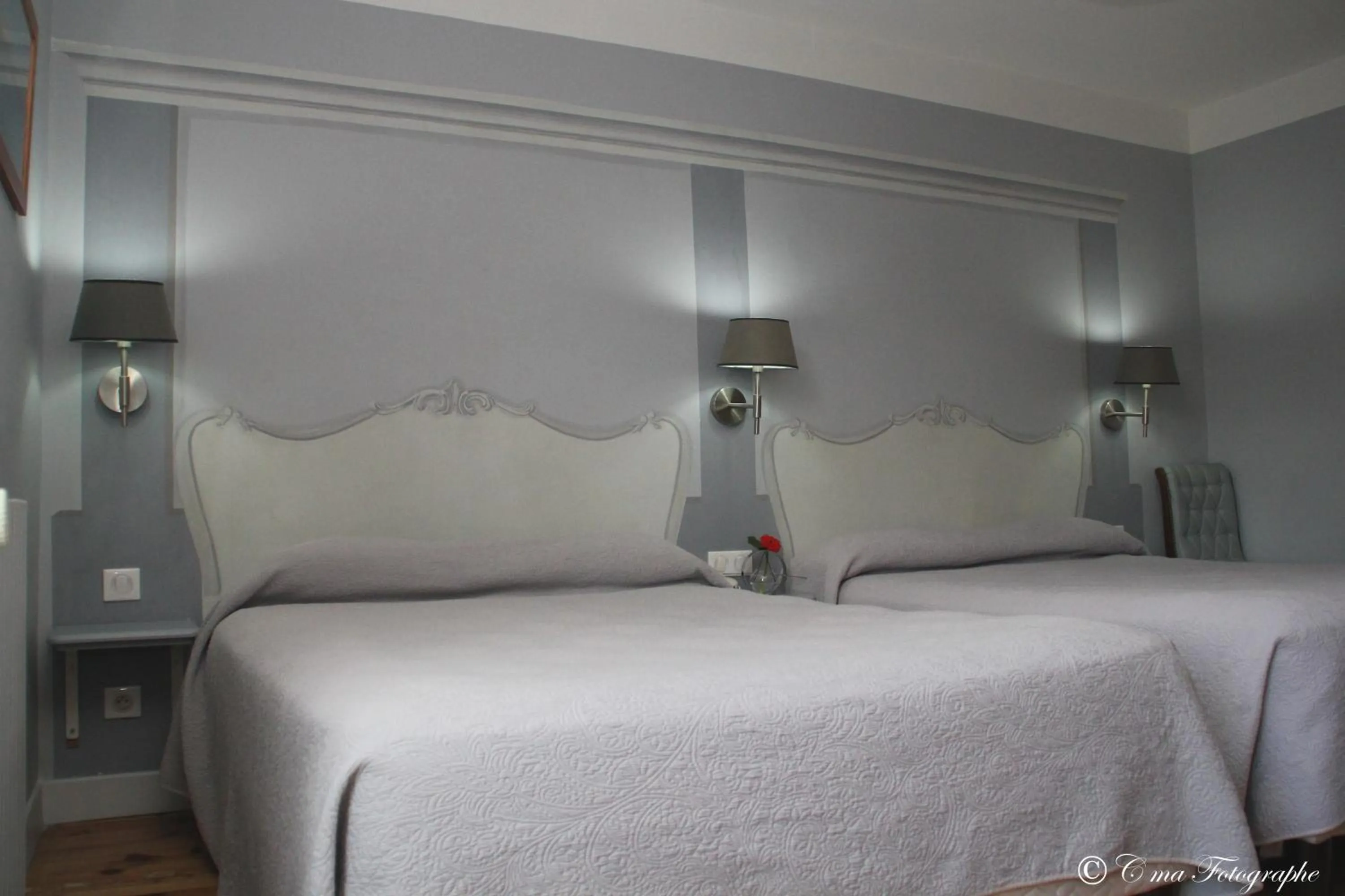 Decorative detail, Bed in Hôtel Majestic