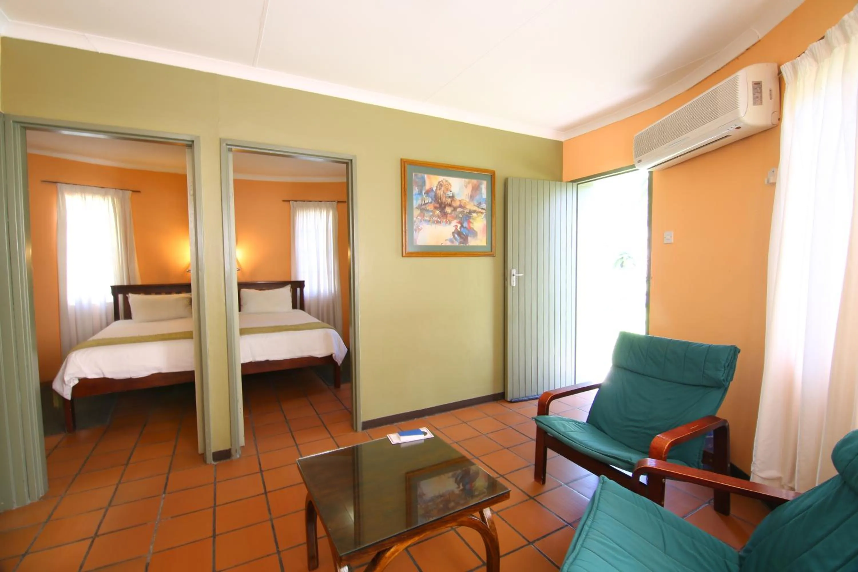 Property building, Bed in Kalahari Arms Hotel