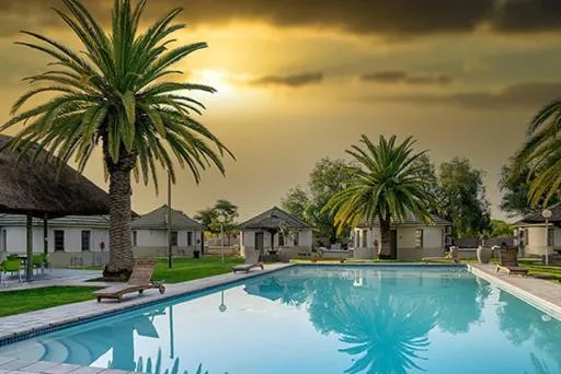 Pool view in Kalahari Arms Hotel