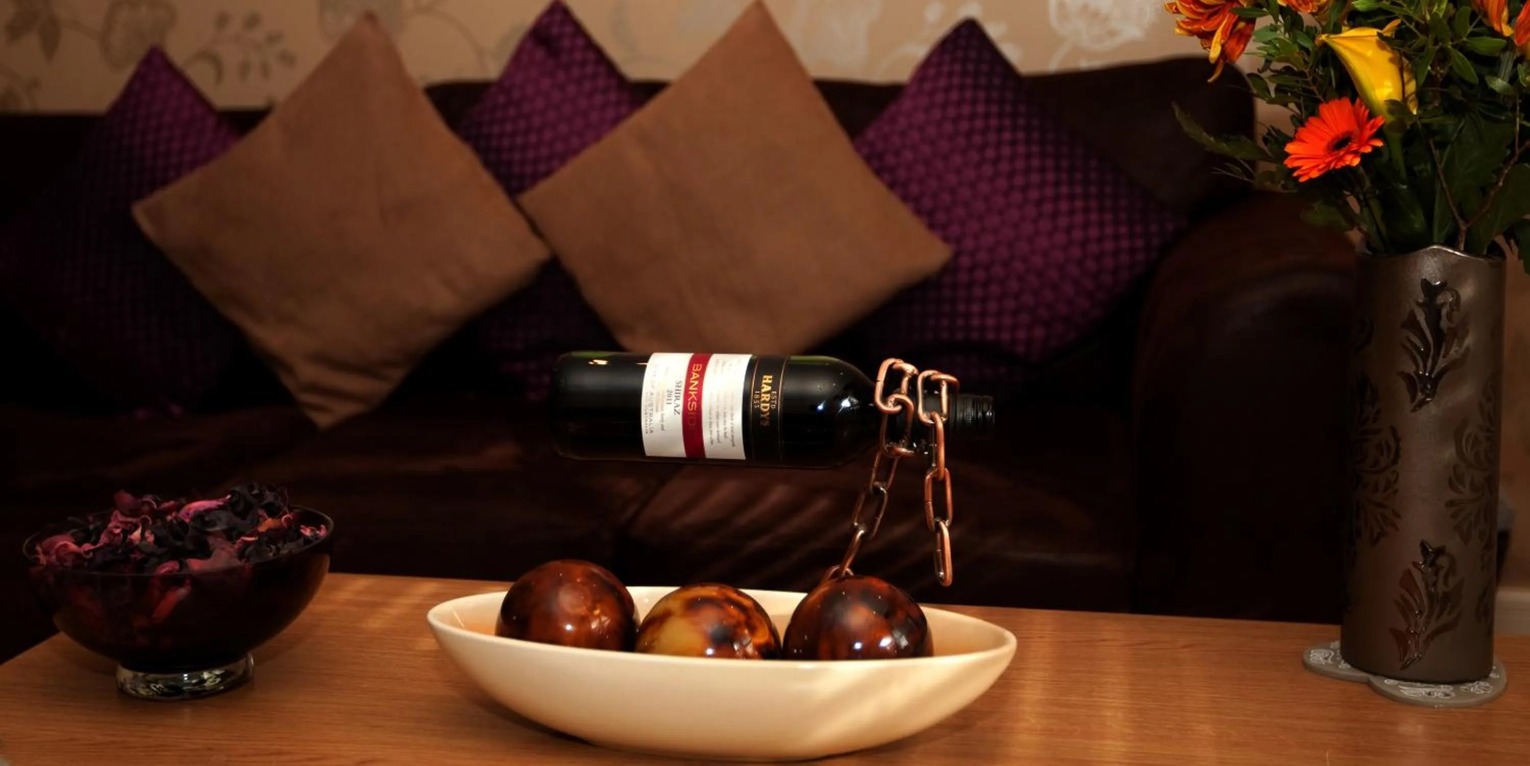 Living room in Riverbank View Three Bedroom Apartment with Free Parking