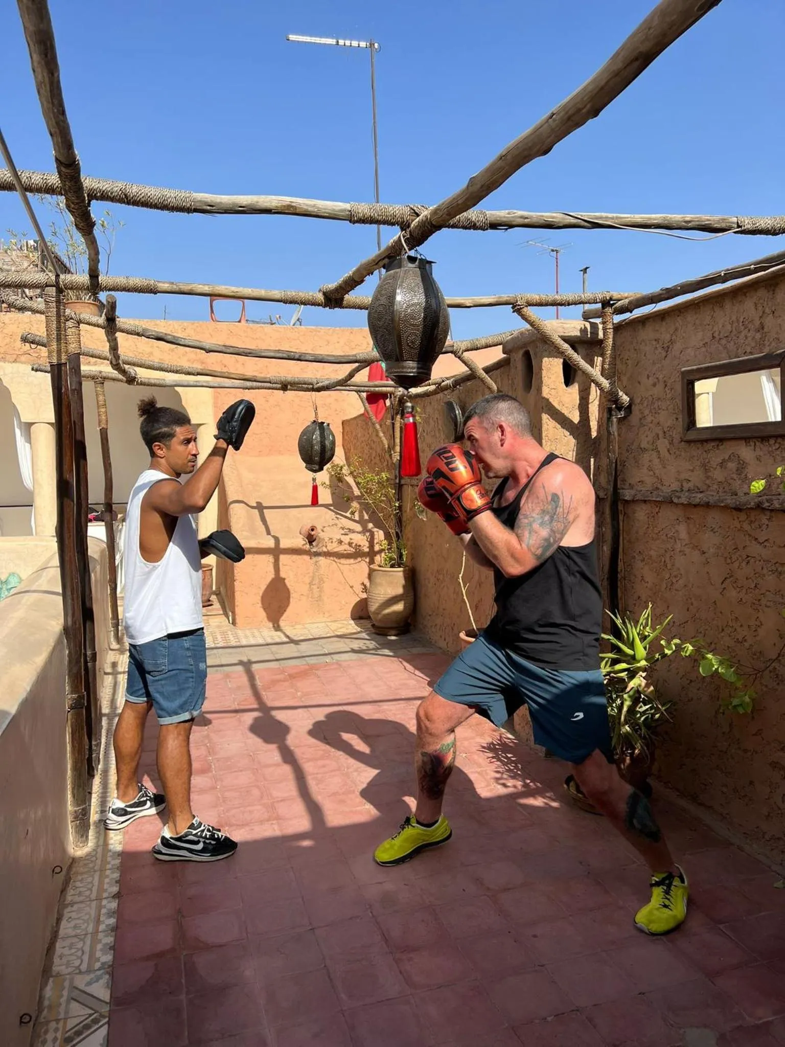 Fitness centre/facilities in Riad Tizwa Marrakech