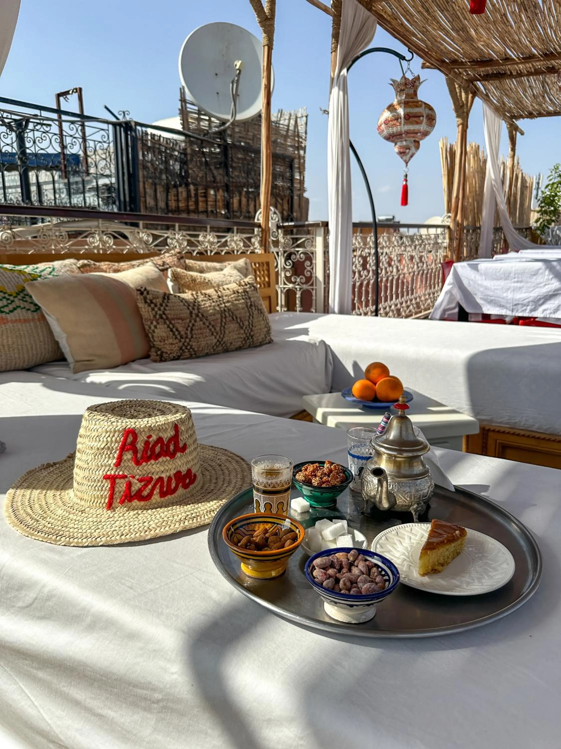 room service in Riad Tizwa Marrakech