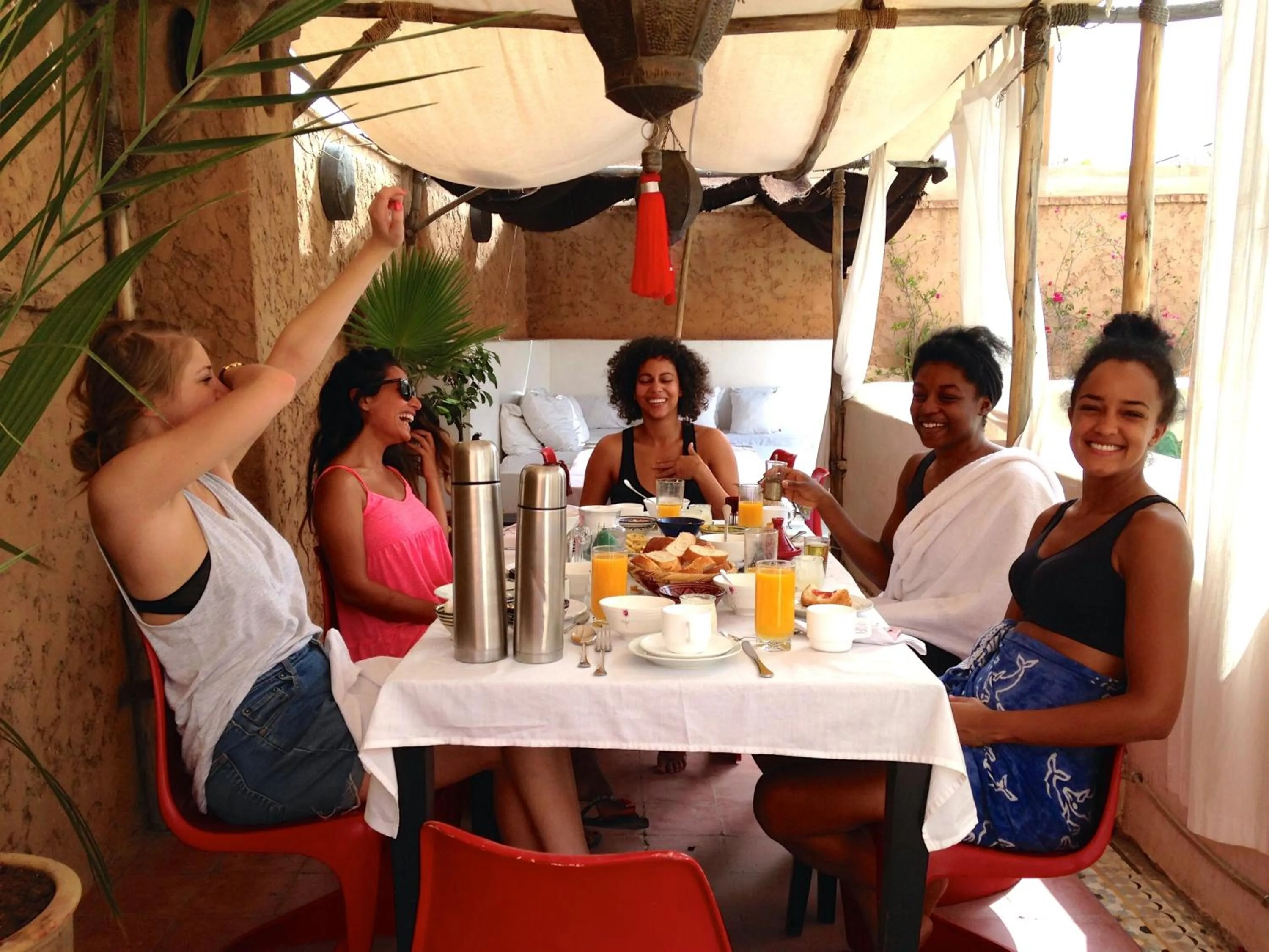 Restaurant/places to eat in Riad Tizwa Marrakech