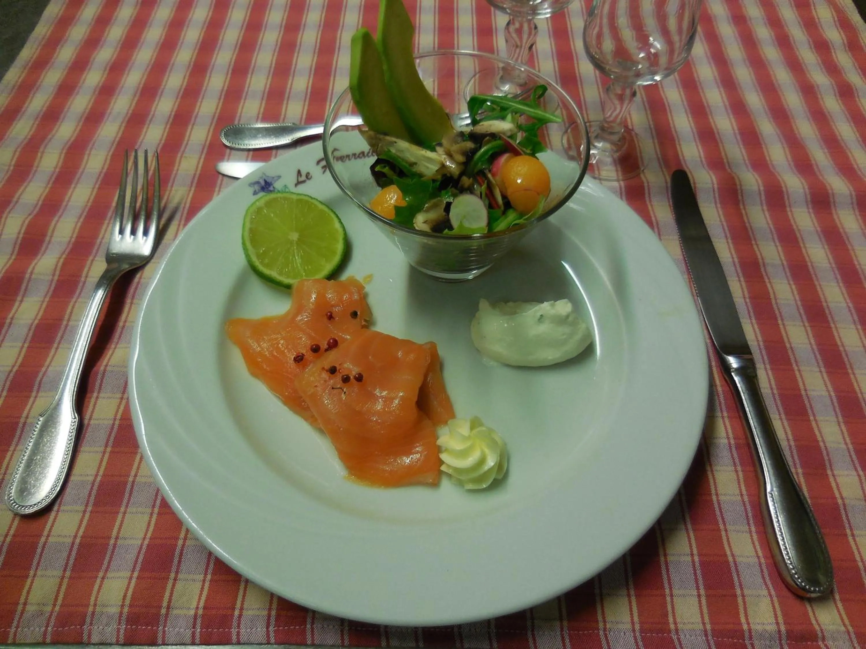 Food close-up in Hotel Le Ferraillon