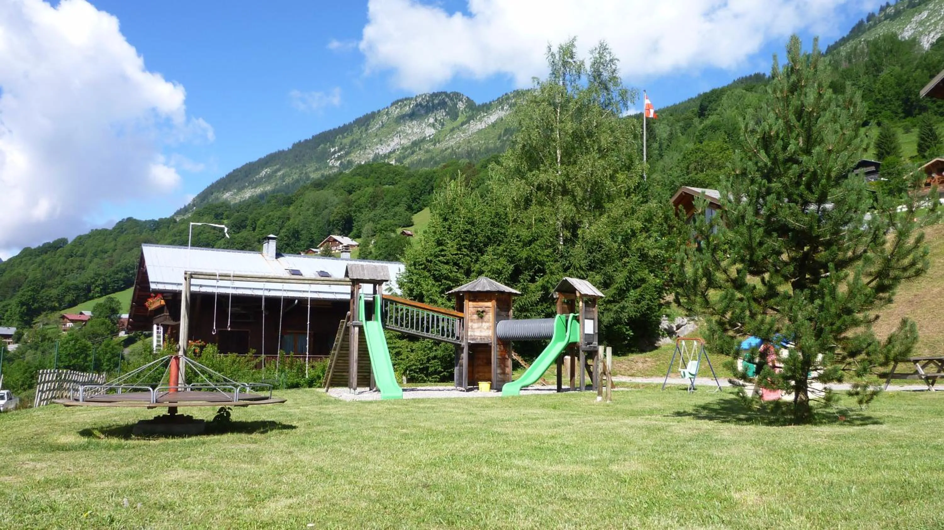 Children play ground in Hotel Le Ferraillon