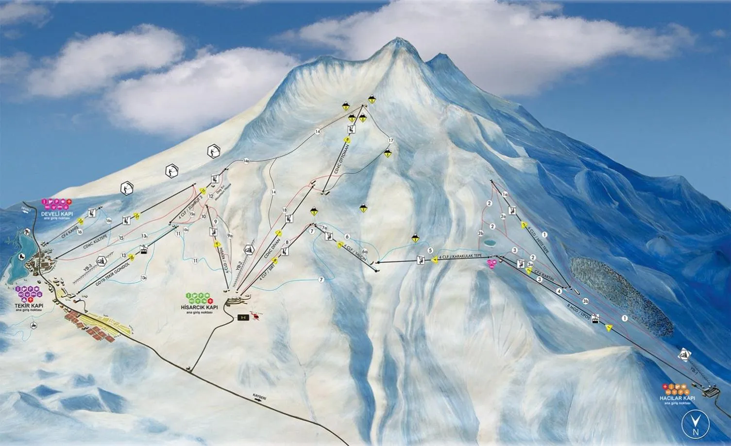 Skiing in Wyndham Grand Kayseri