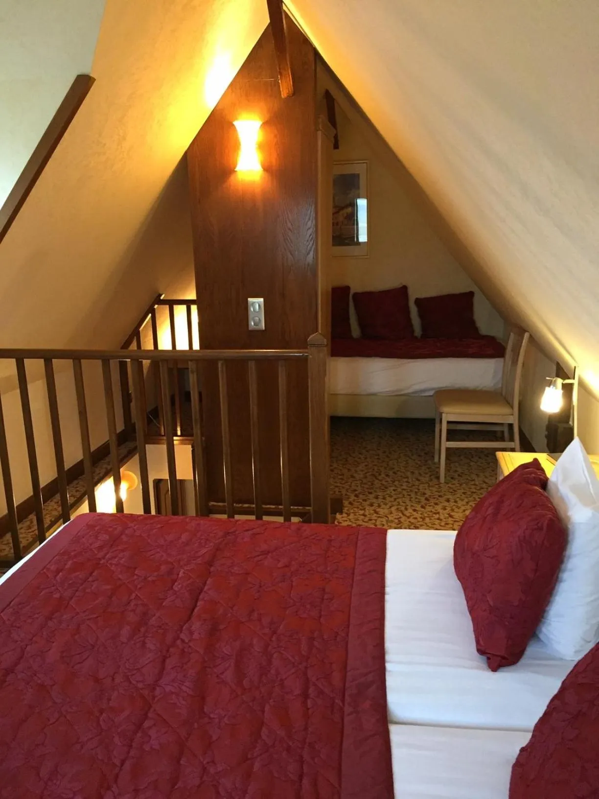 Bed in Hôtel la Croix Blanche