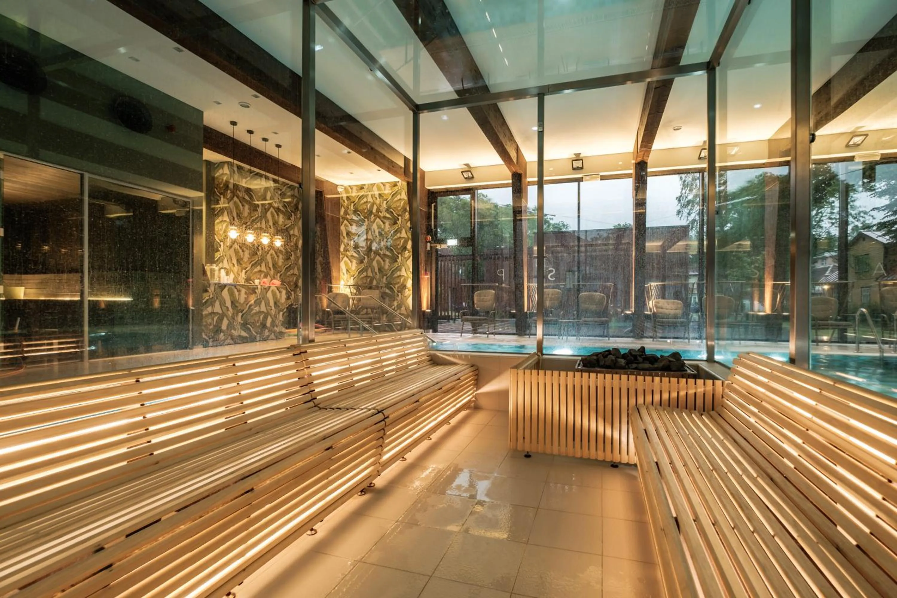 Sauna in Wasa Resort Hotel, Apartments & SPA