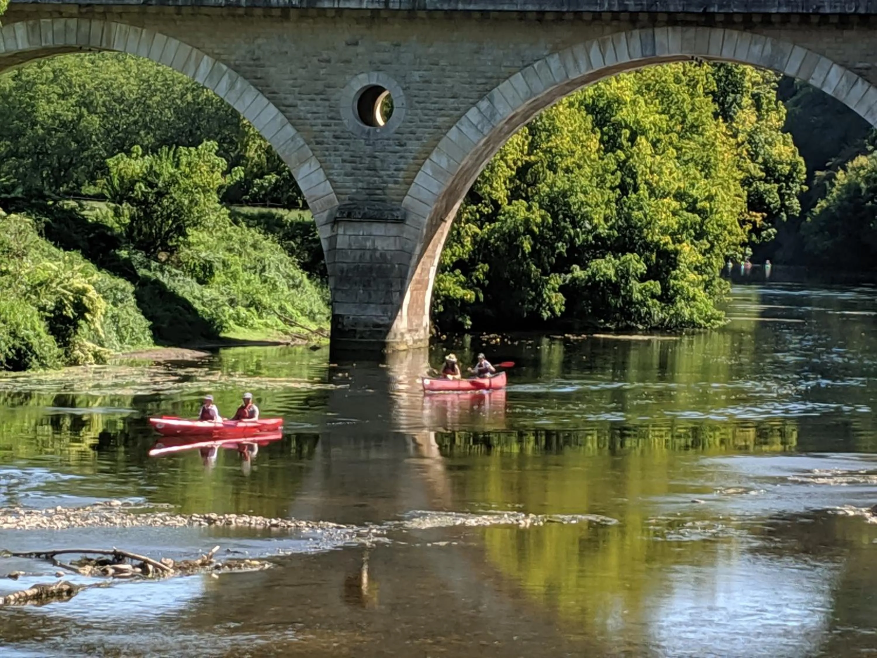 Canoeing in Domaine de Fleurie
