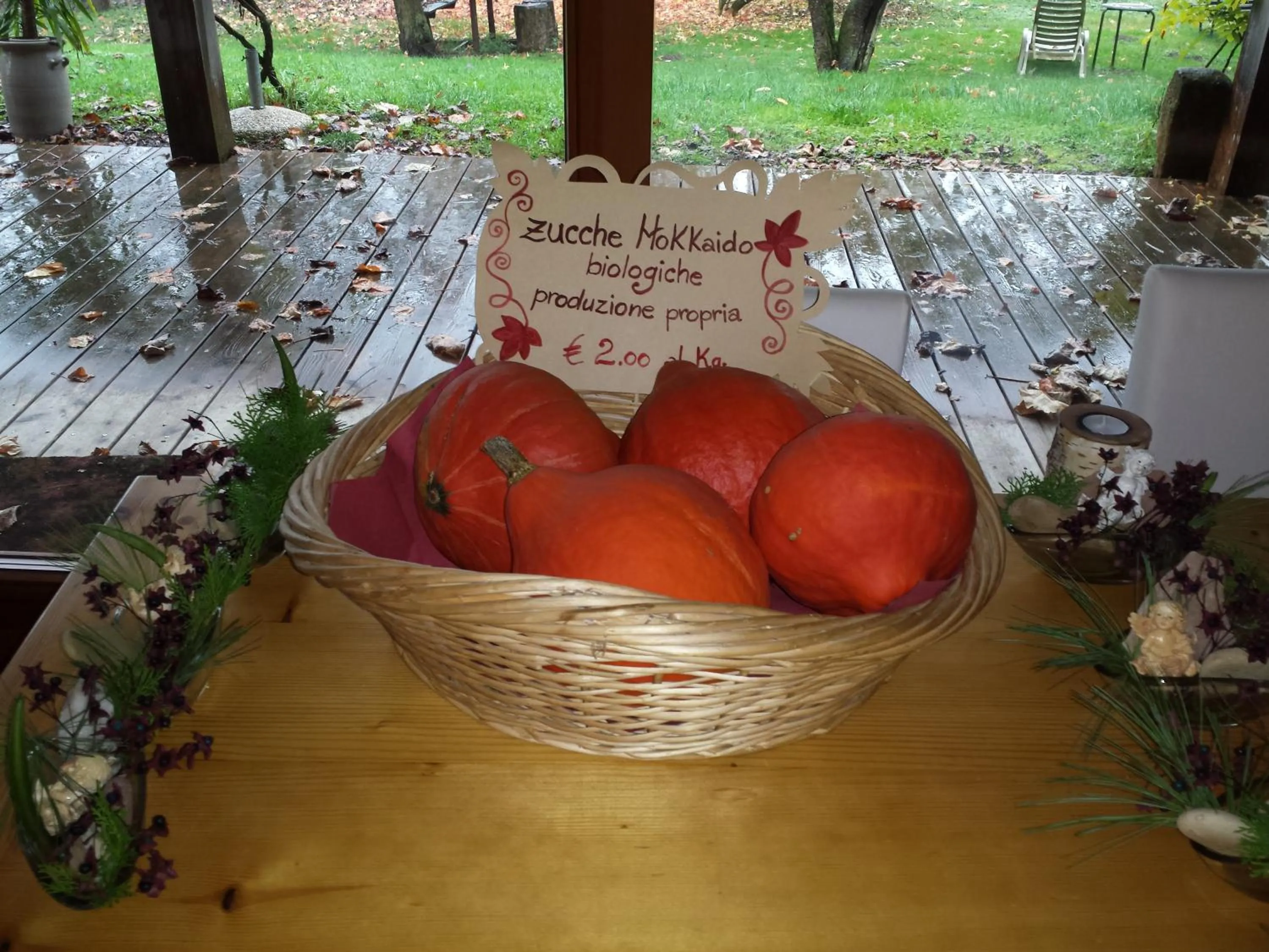 Decorative detail in BioAgriturismo Vegan Campo di Cielo