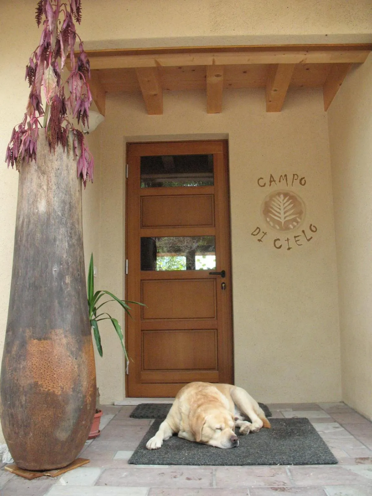 Decorative detail in BioAgriturismo Vegan Campo di Cielo