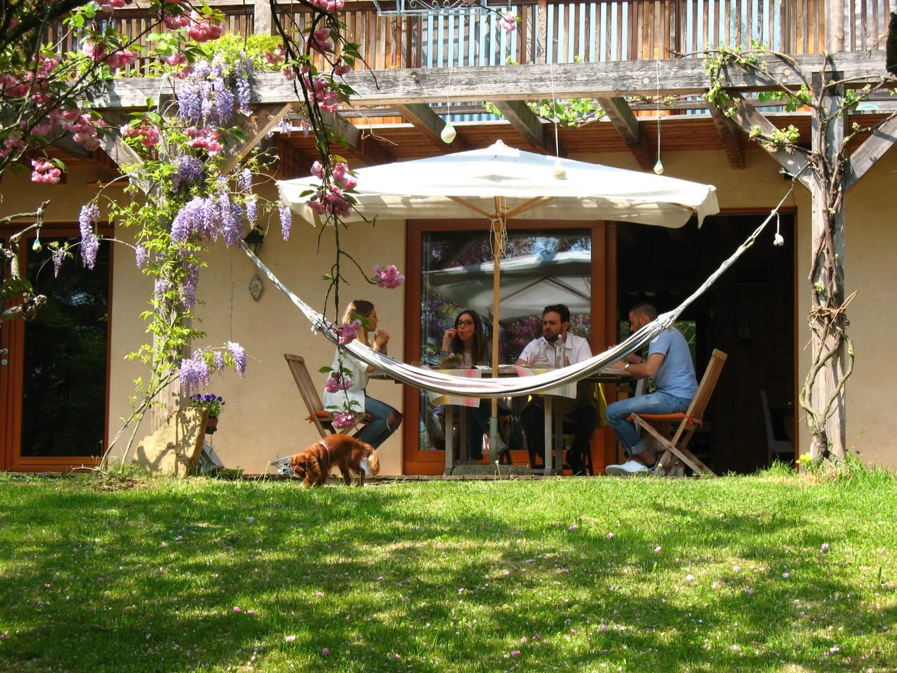 Patio in BioAgriturismo Vegan Campo di Cielo