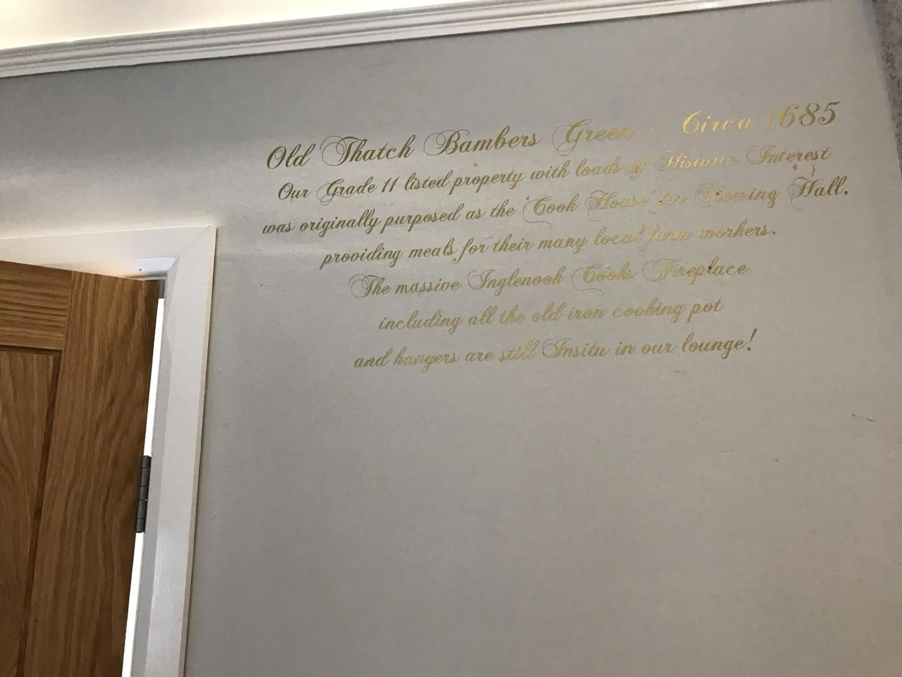 Bedroom in Old Thatch Bambers Green