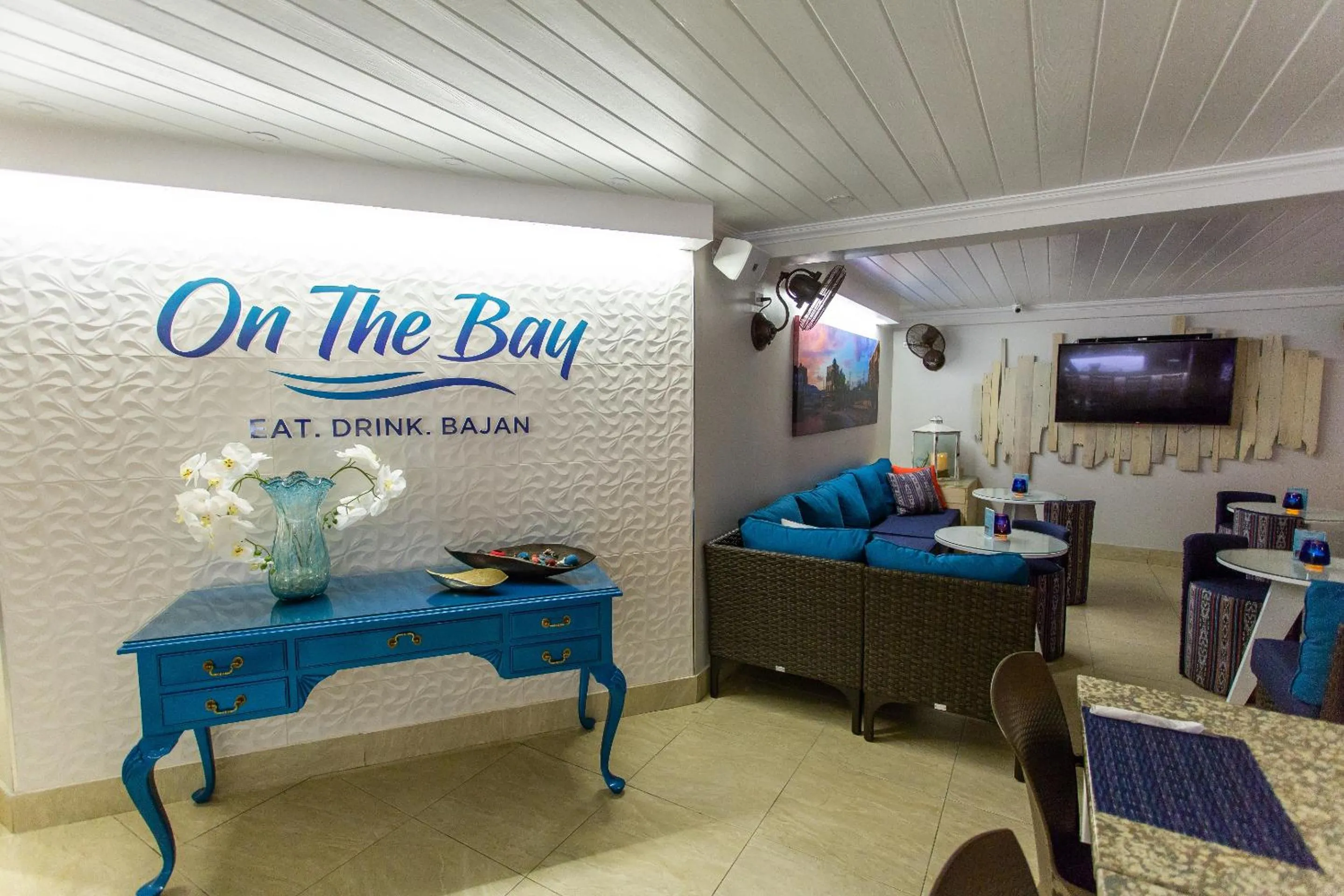 Seating area in Yellow Bird Hotel