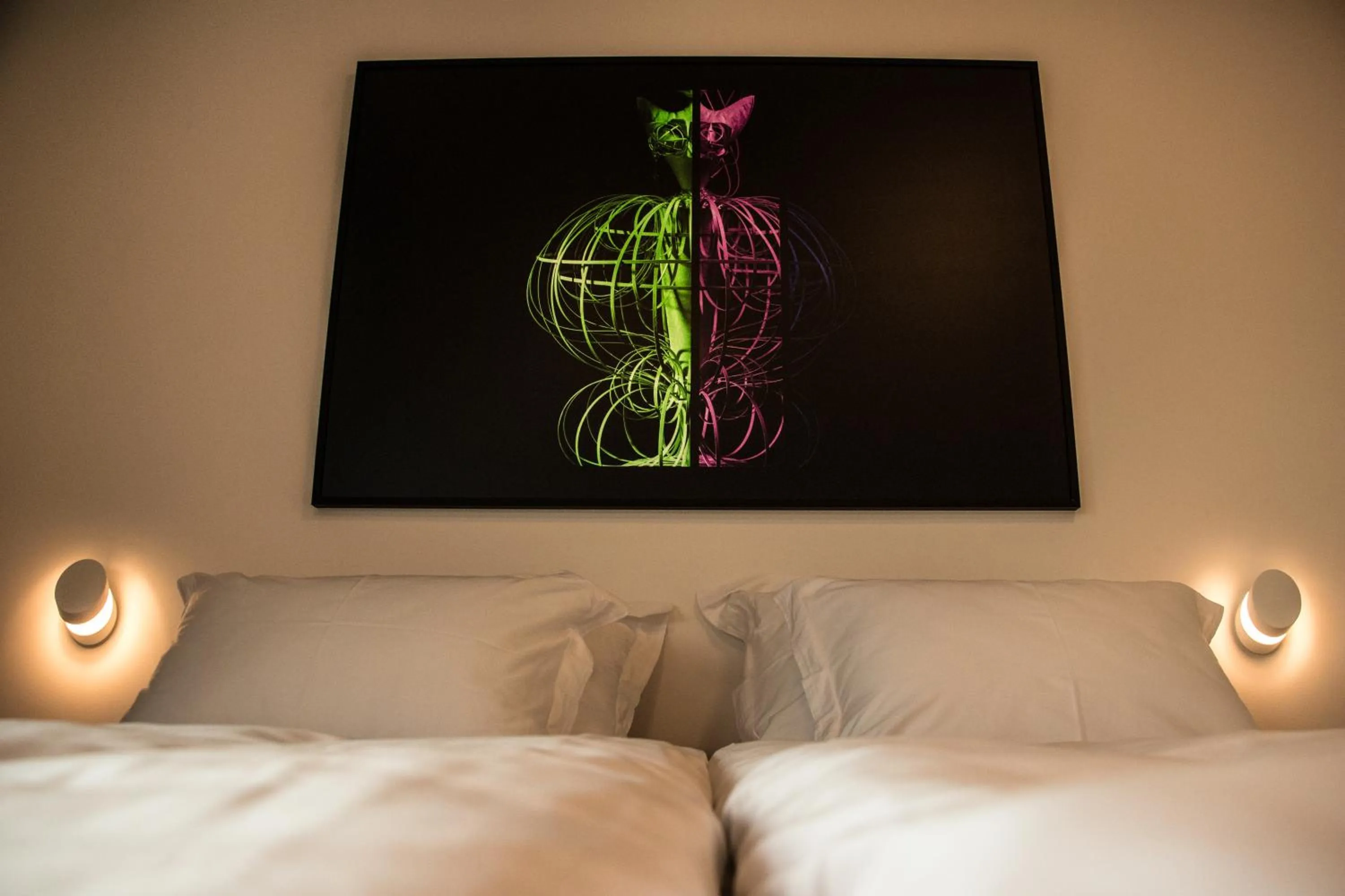 Decorative detail, Bed in WUD hotel