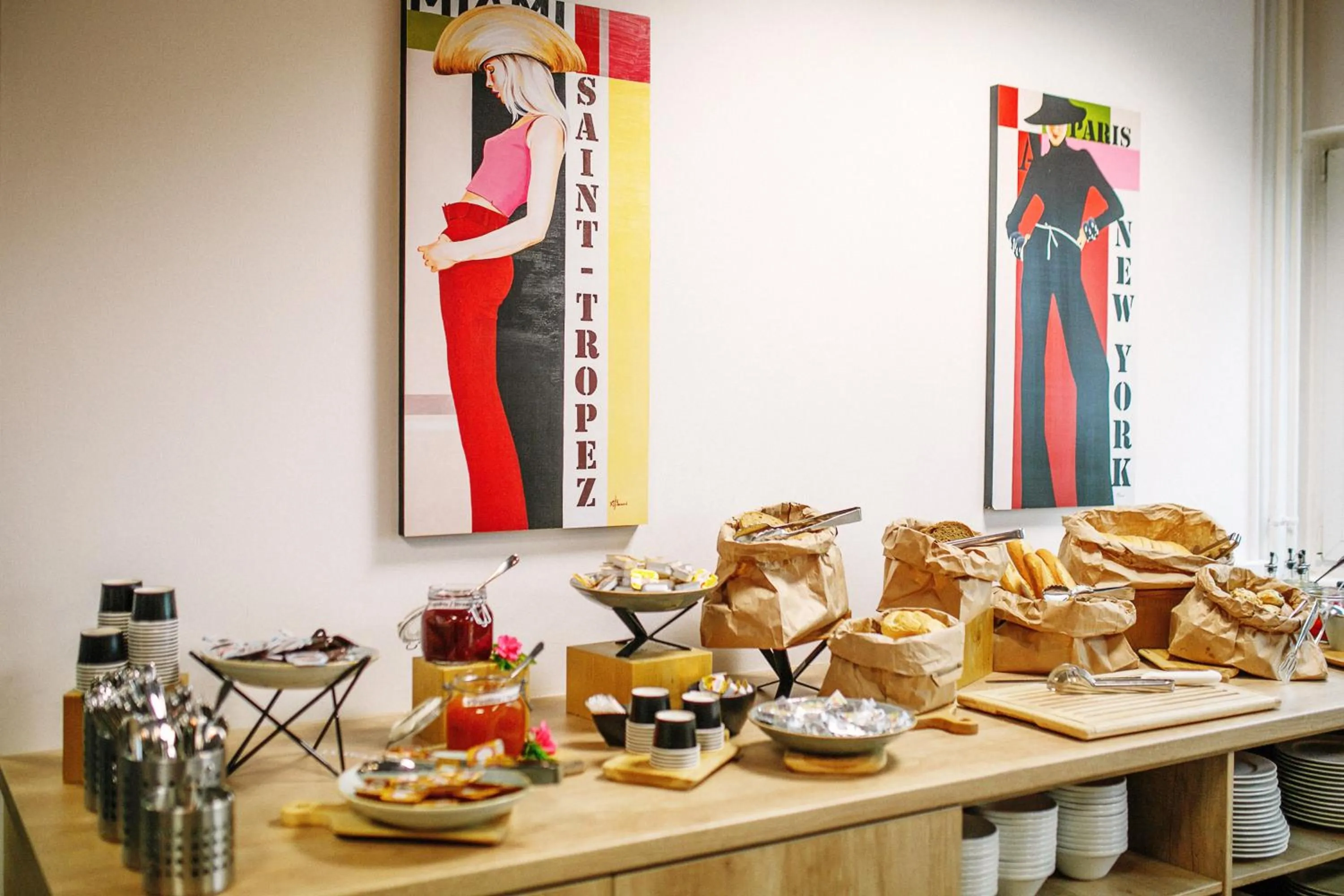 Continental breakfast in WUD hotel